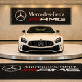 Mercedes Benz AMG Premium Luxury Rug (60x87) INCH (150x220) cm Home, Garage & Display Carpet Auto Area Carpet, Car Garage Decor,Car Floor Mat