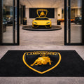 LAMBORGHINI Premium Luxury Rug (60x87) INCH (150x220) cm Home, Garage & Display Carpet Auto Area Carpet, Car Garage Decor,Car Floor Mat