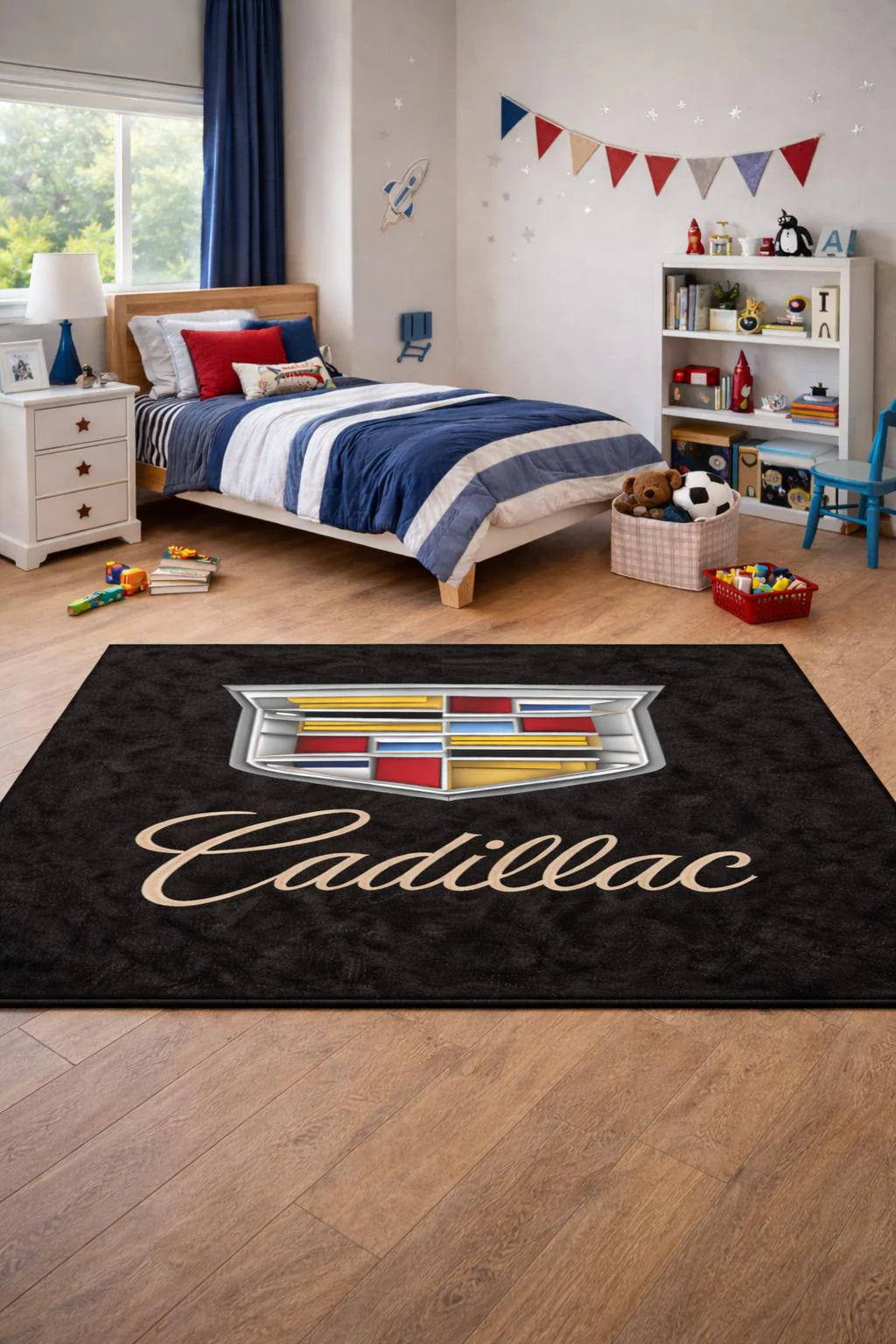 Cadillac Premium Luxury Rug (60x87) INCH (150x220) cm Home, Garage & Display Carpet Auto Area Carpet, Car Garage Decor,Car Floor Mat