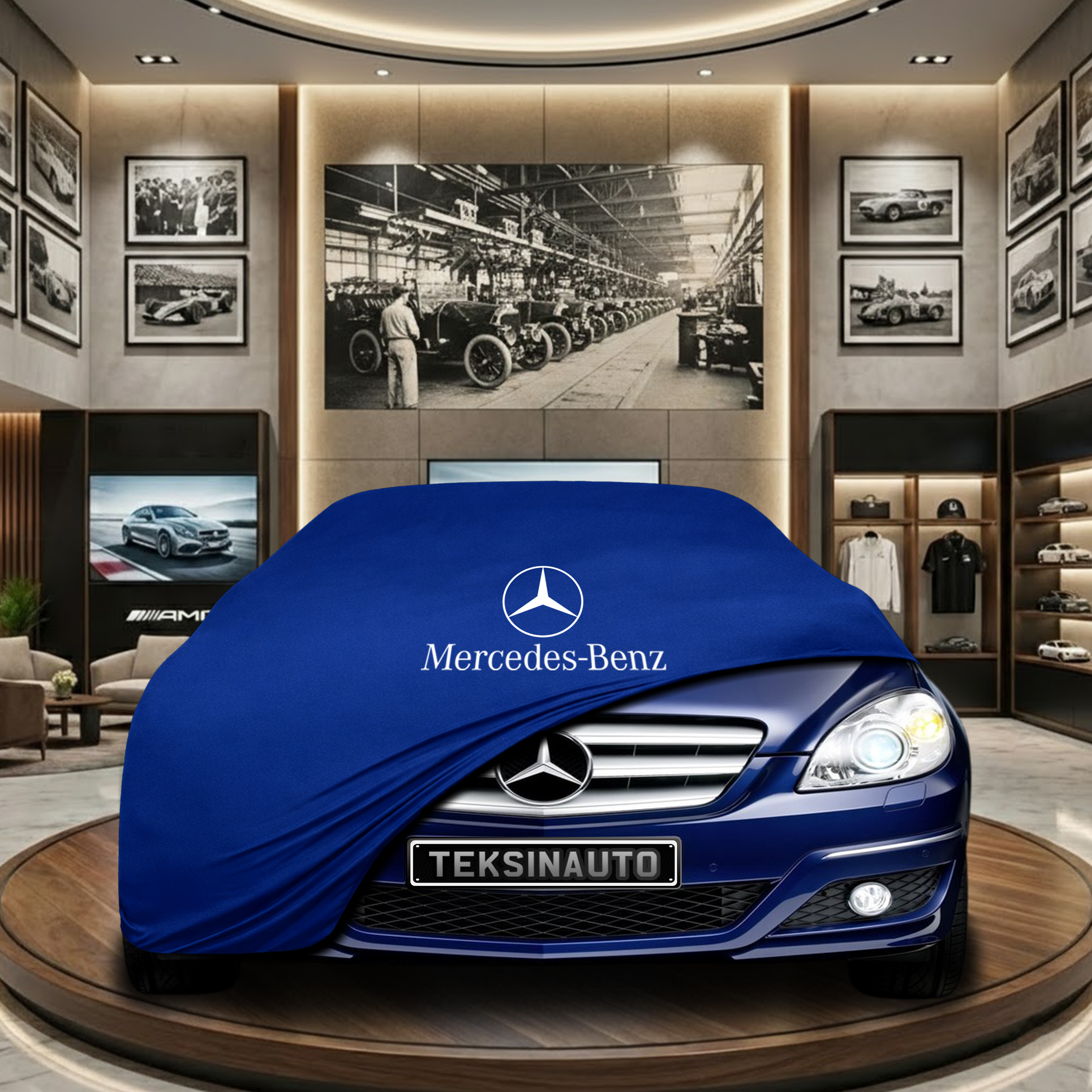 Mercedes Benz B Series W245 (2005-2010) Indoor Car Cover Custom Fit, Black, Gray, Blue, Red Color
