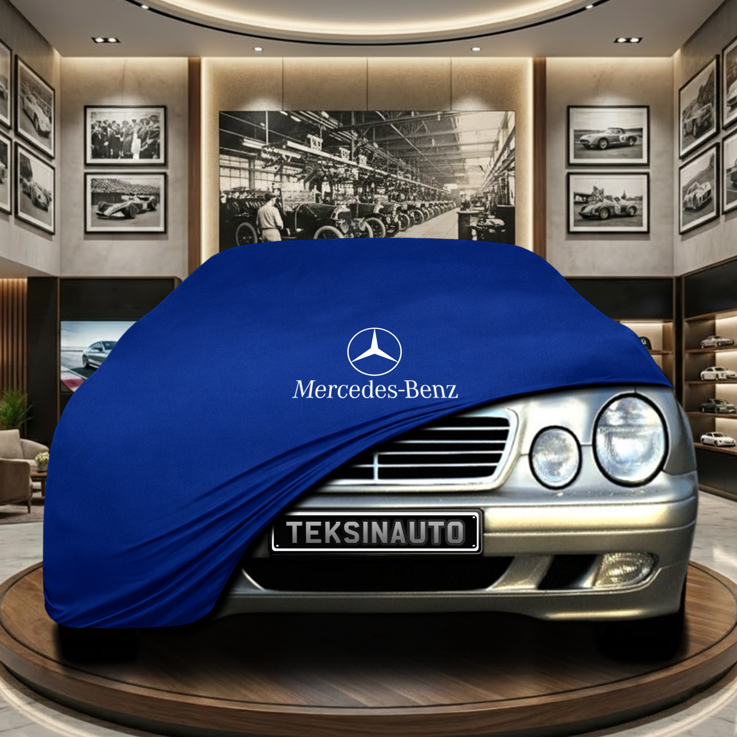 Mercedes Benz CLK W208 Indoor Car Cover Custom Fit, Black, Gray, Blue, Red Color