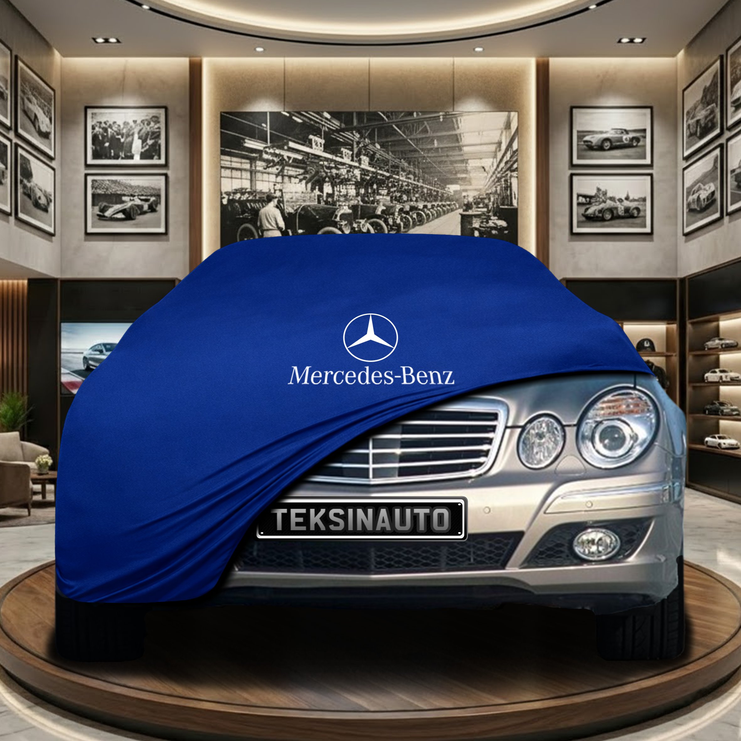 Mercedes Benz E T-Model S211 Indoor Car Cover Custom Fit, Black, Gray, Blue, Red Color