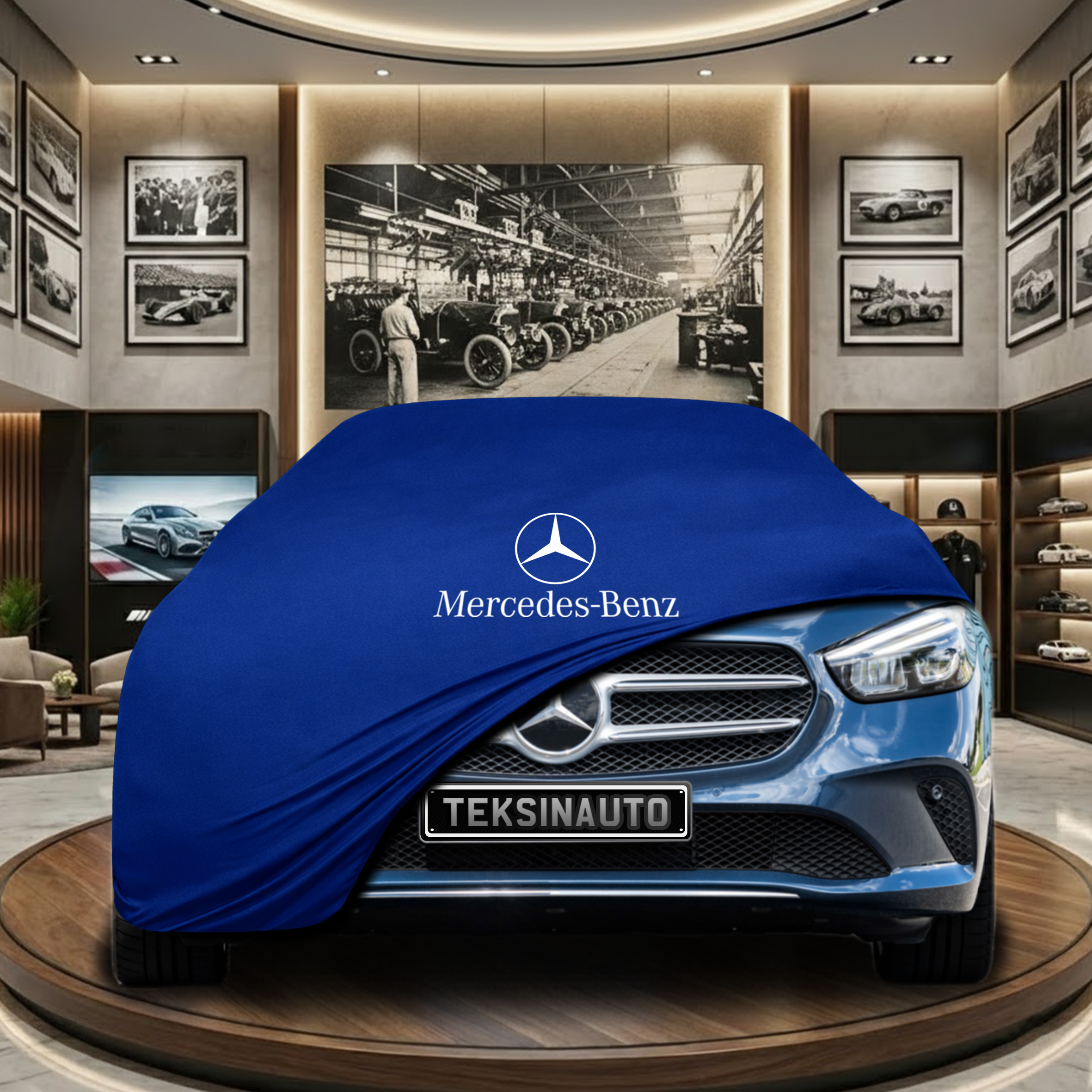 Mercedes Benz B Series W247 (2018-) Indoor Car Cover Custom Fit, Black, Gray, Blue, Red Color