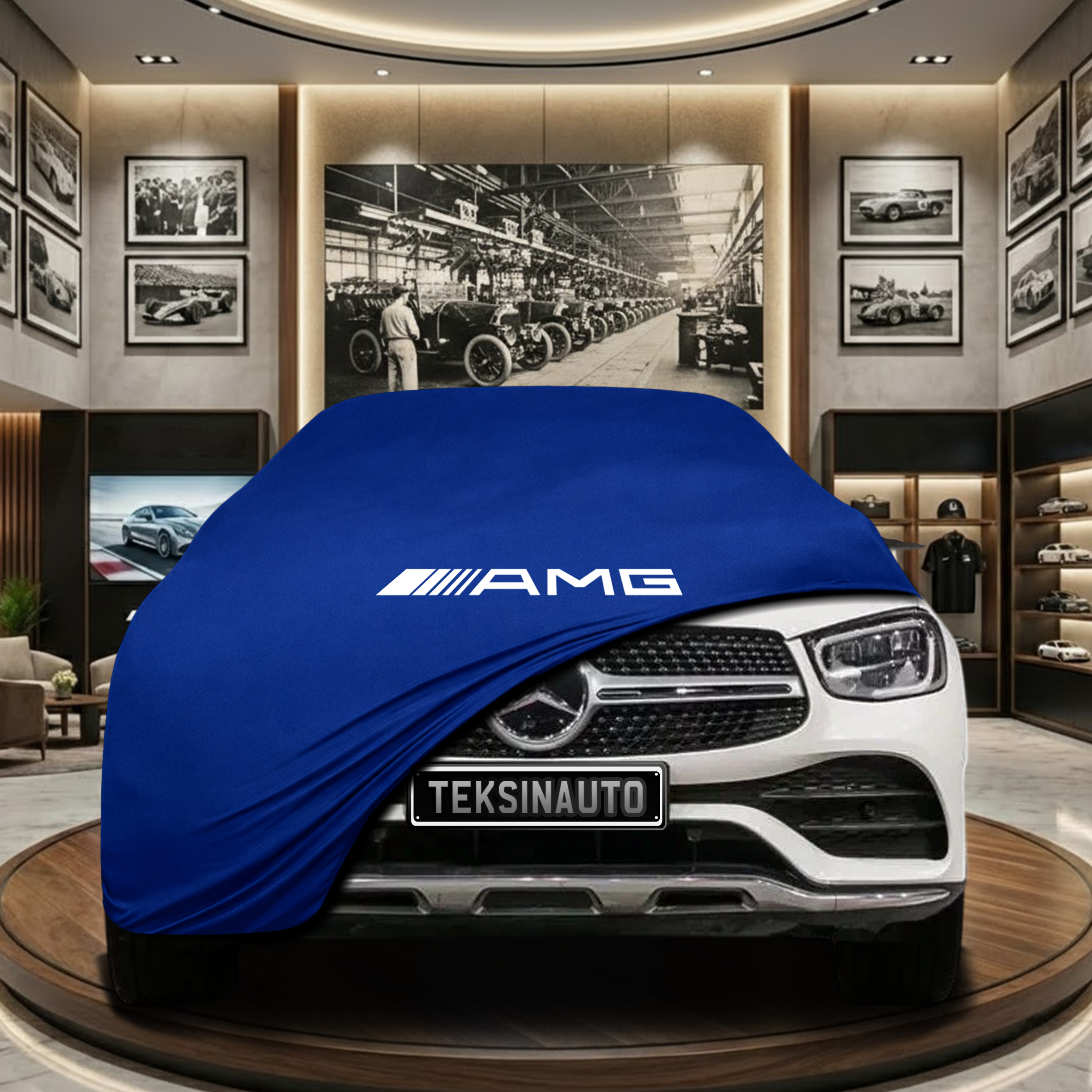 MERCEDES GLC COUPE C253 2016-2022 Indoor Car Cover Custom Fit, Black, Gray, Blue, Red Color