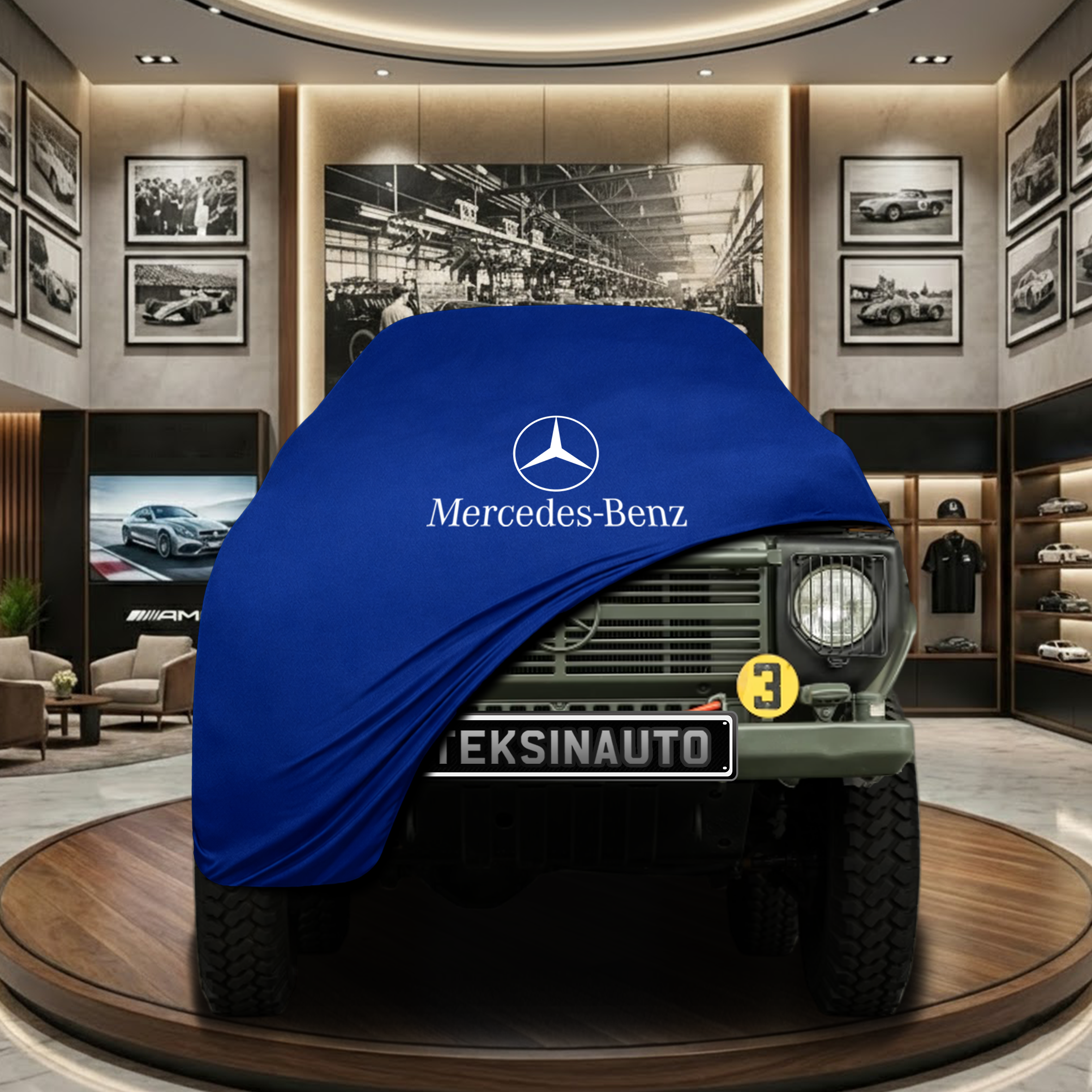 MERCEDES G W461 1979-1992 Indoor Car Cover Custom Fit, Black, Gray, Blue, Red Color