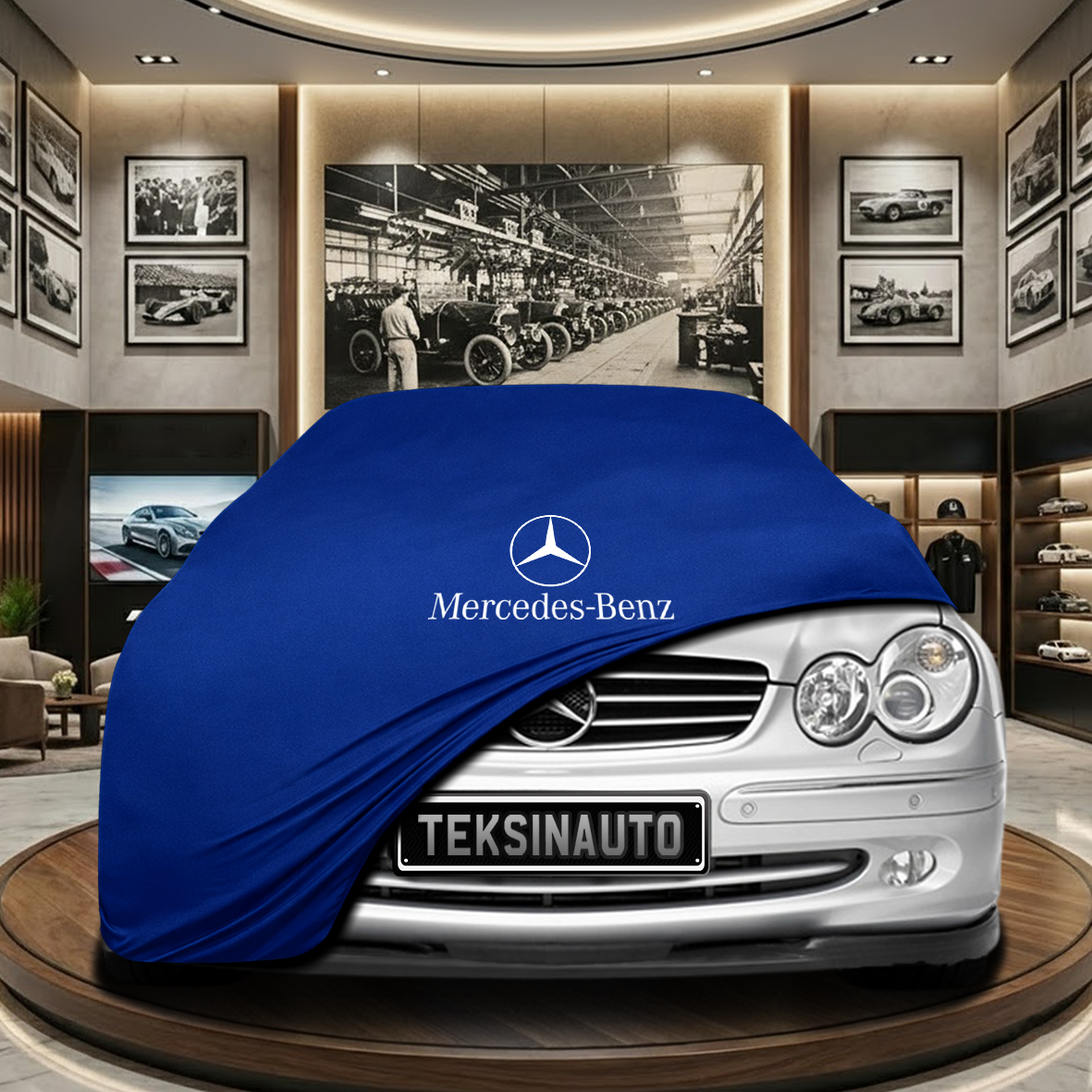 MERCEDES SL R230 2003-2008 Indoor Car Cover Custom Fit, Black, Gray, Blue, Red Color