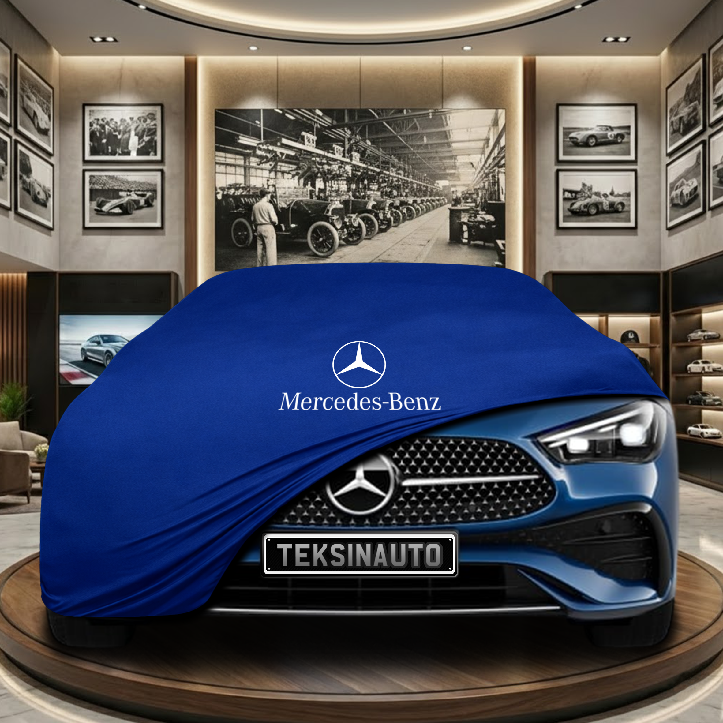 MERCEDES CLE C236 COUPE 2023-  Indoor Car Cover Custom Fit, Black, Gray, Blue, Red Color