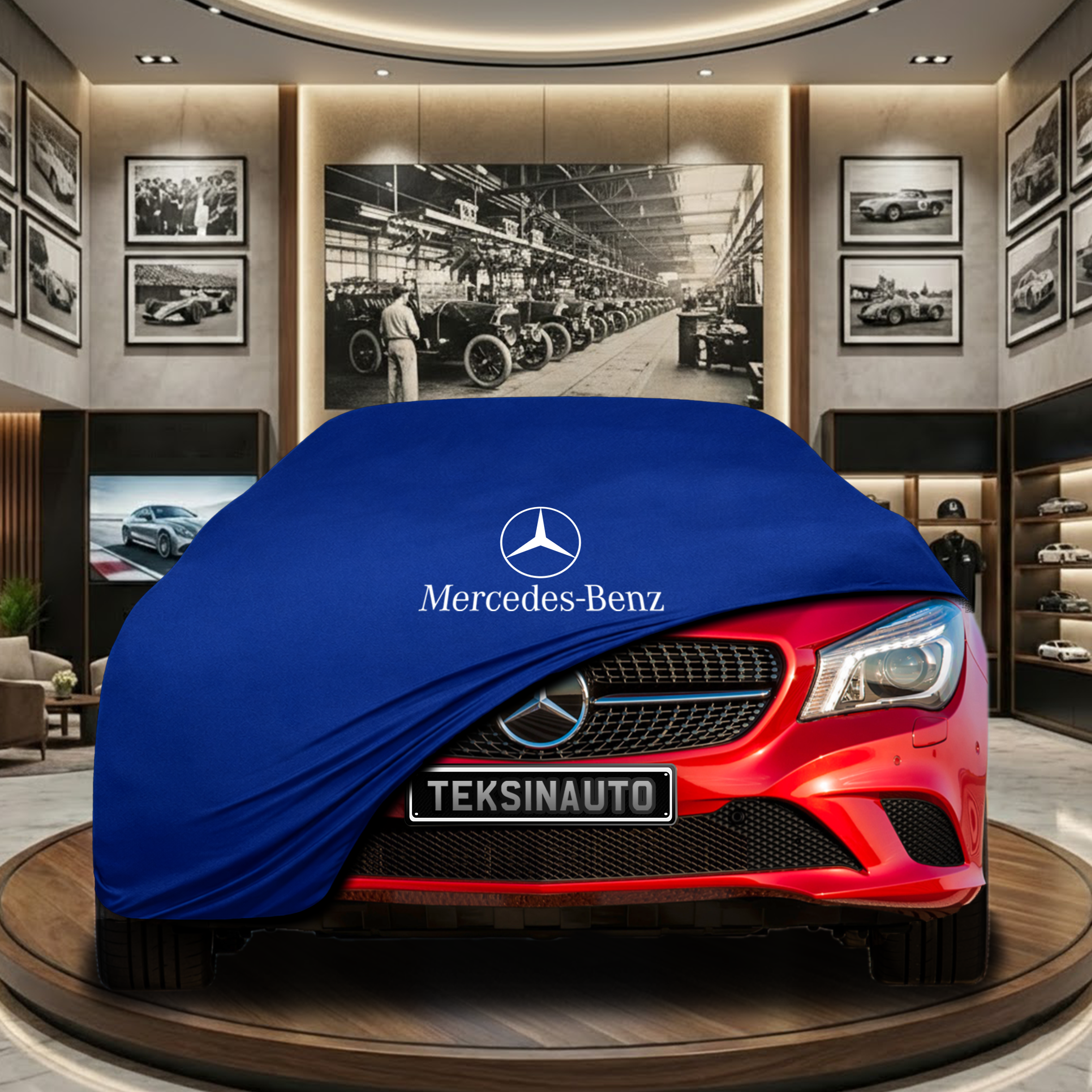 Mercedes Benz CLA C118 Indoor Car Cover Custom Fit, Black, Gray, Blue, Red Color