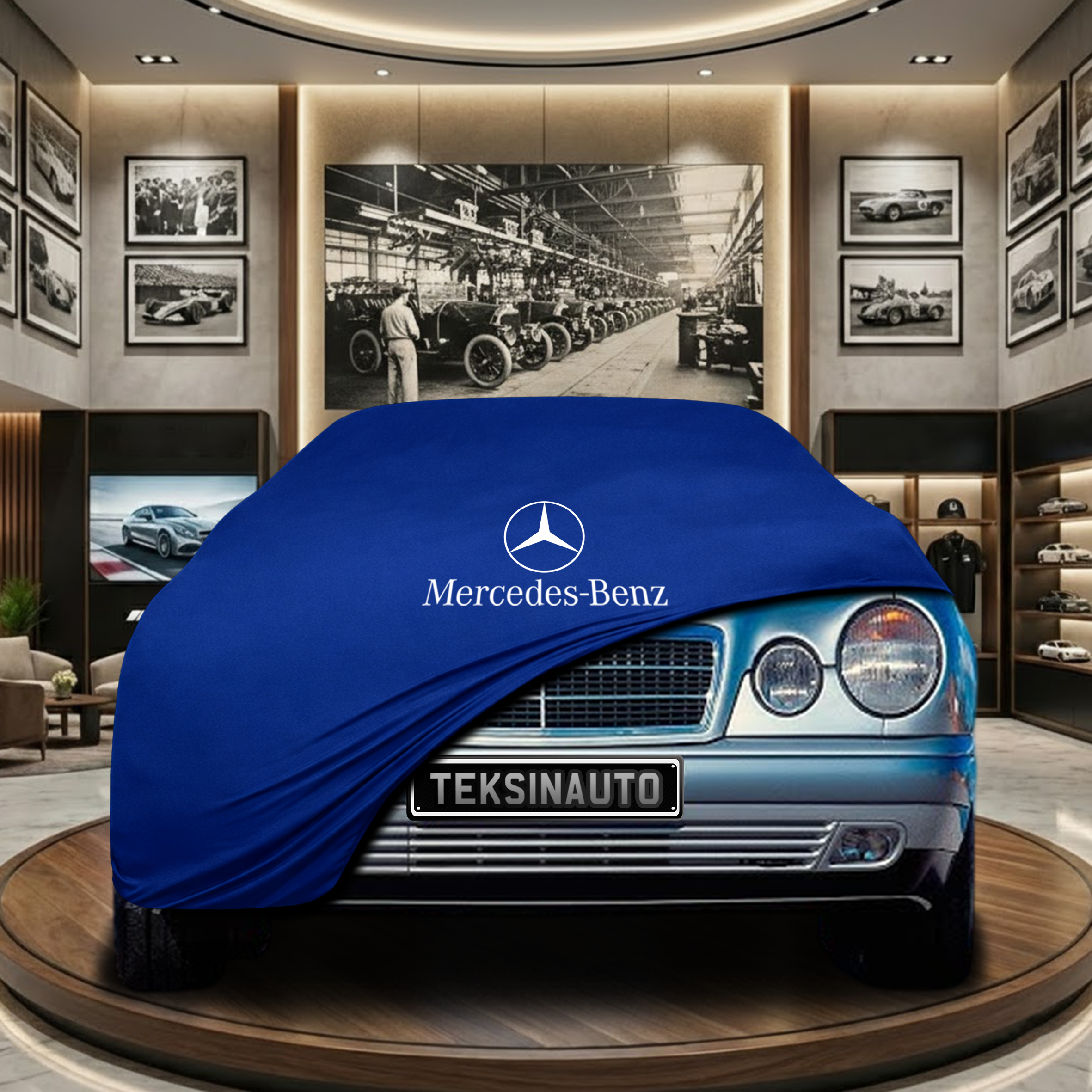 MERCEDES E S210 SW 1995-2002 Indoor Car Cover Custom Fit, Black, Gray, Blue, Red Color
