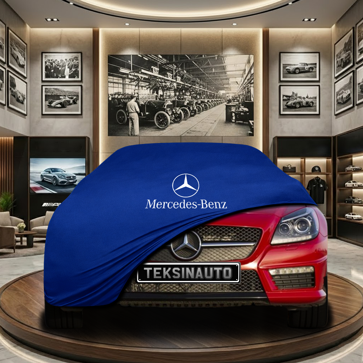 Mercedes Benz SLK R172 Indoor Car Cover Custom Fit, Black, Gray, Blue, Red Color