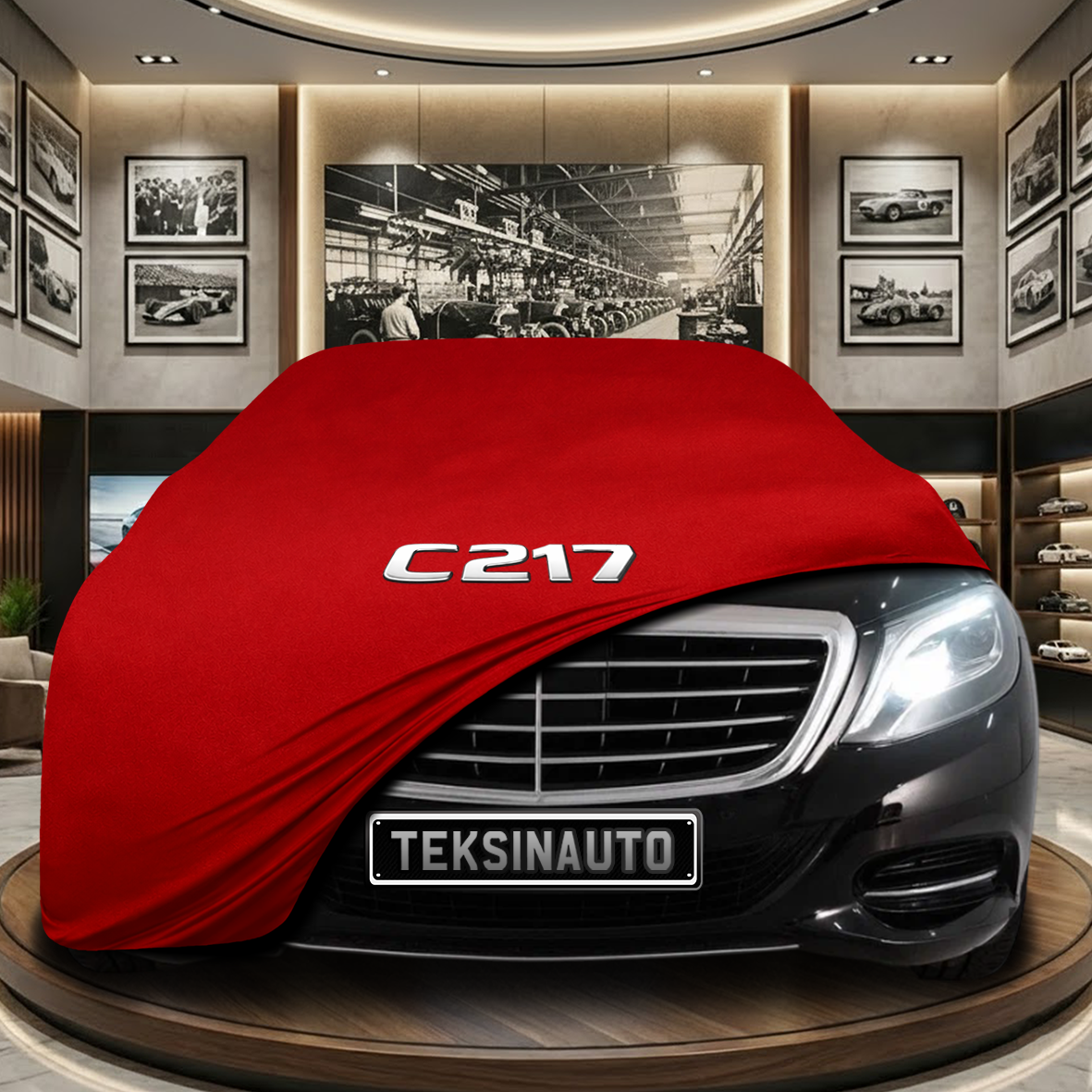 MERCEDES S C217 COUPE-CABRİO 2013-2020 Indoor Car Cover Custom Fit, Black, Gray, Blue, Red Color