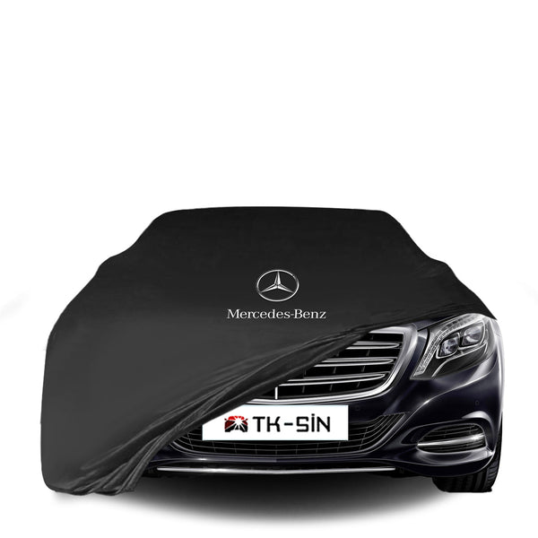 Mercedes Benz S V222 Long Indoor Car Cover Custom Fit, Black, Gray, Blue, Red Color