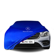 Mercedes Benz S W222 Short Indoor Car Cover Custom Fit, Black, Gray, Blue, Red Color