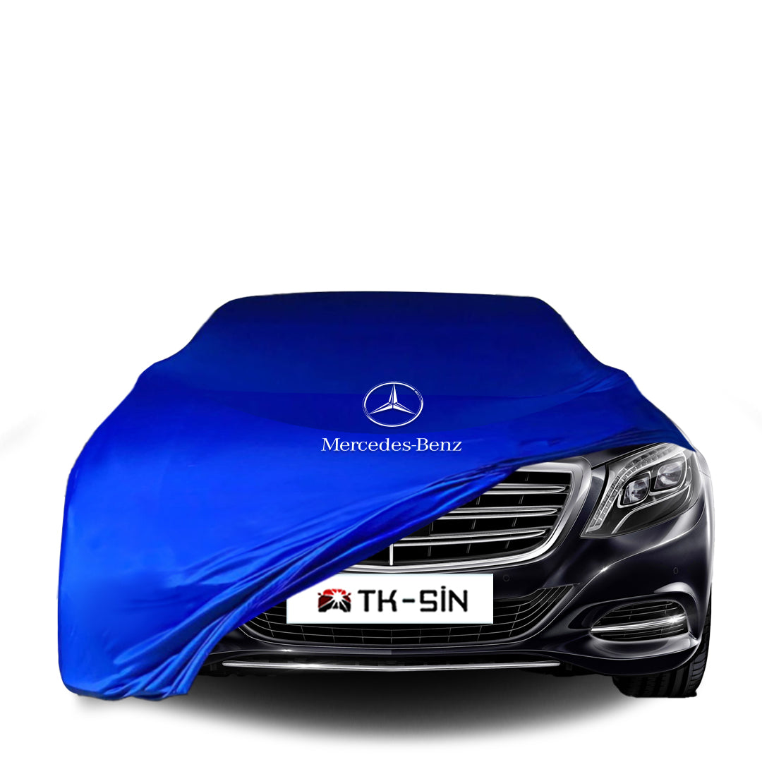 Mercedes Benz S V222 Long Indoor Car Cover Custom Fit, Black, Gray, Blue, Red Color