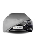 Mercedes Benz S V222 Long Indoor Car Cover Custom Fit, Black, Gray, Blue, Red Color