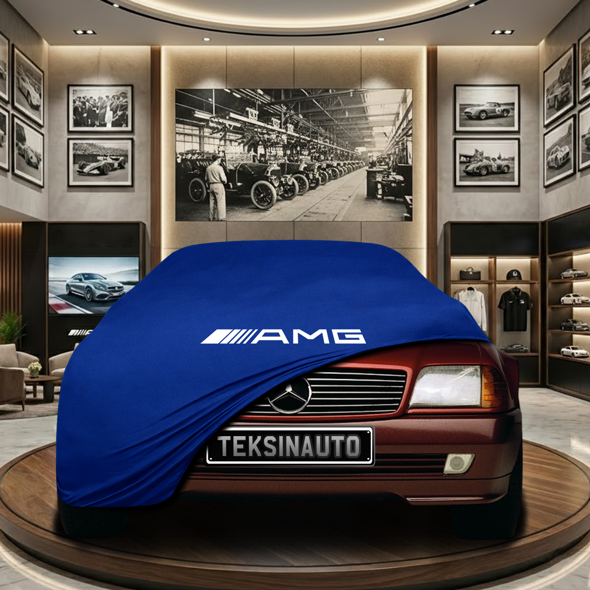 MERCEDES SL R129 1989-2002 Indoor Car Cover Custom Fit, Black, Gray, Blue, Red Color