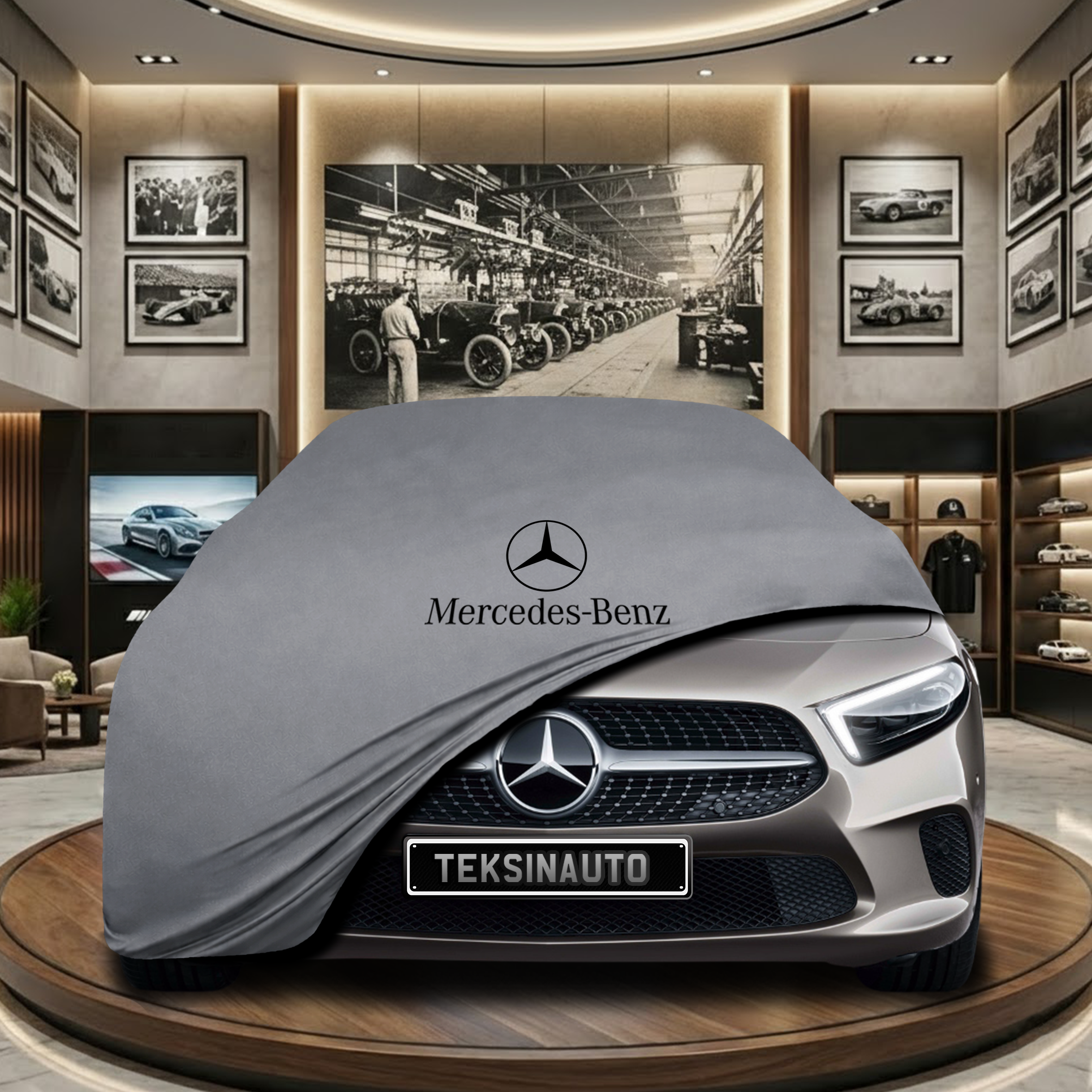 Mercedes Benz A Series V177 Sedan Indoor Car Cover Custom Fit, Black, Gray, Blue, Red Color