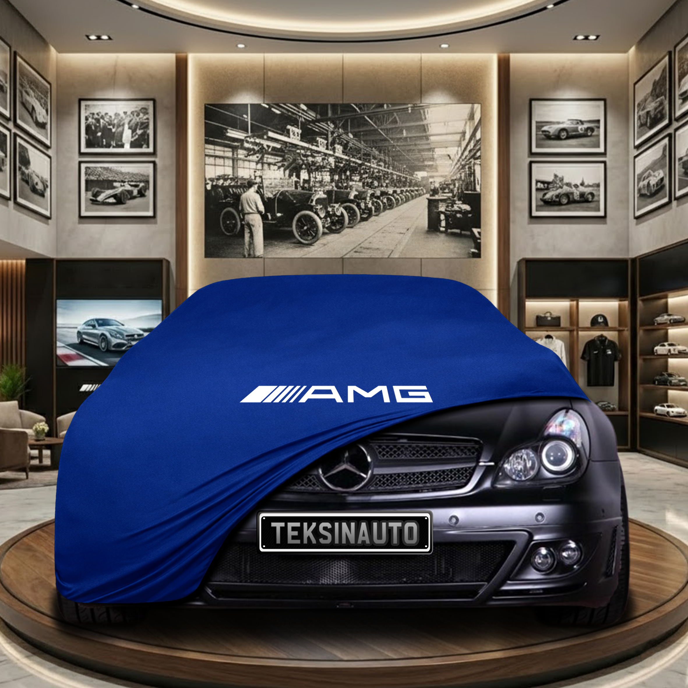 Mercedes Benz CLS C219 Indoor Car Cover Custom Fit, Black, Gray, Blue, Red Color