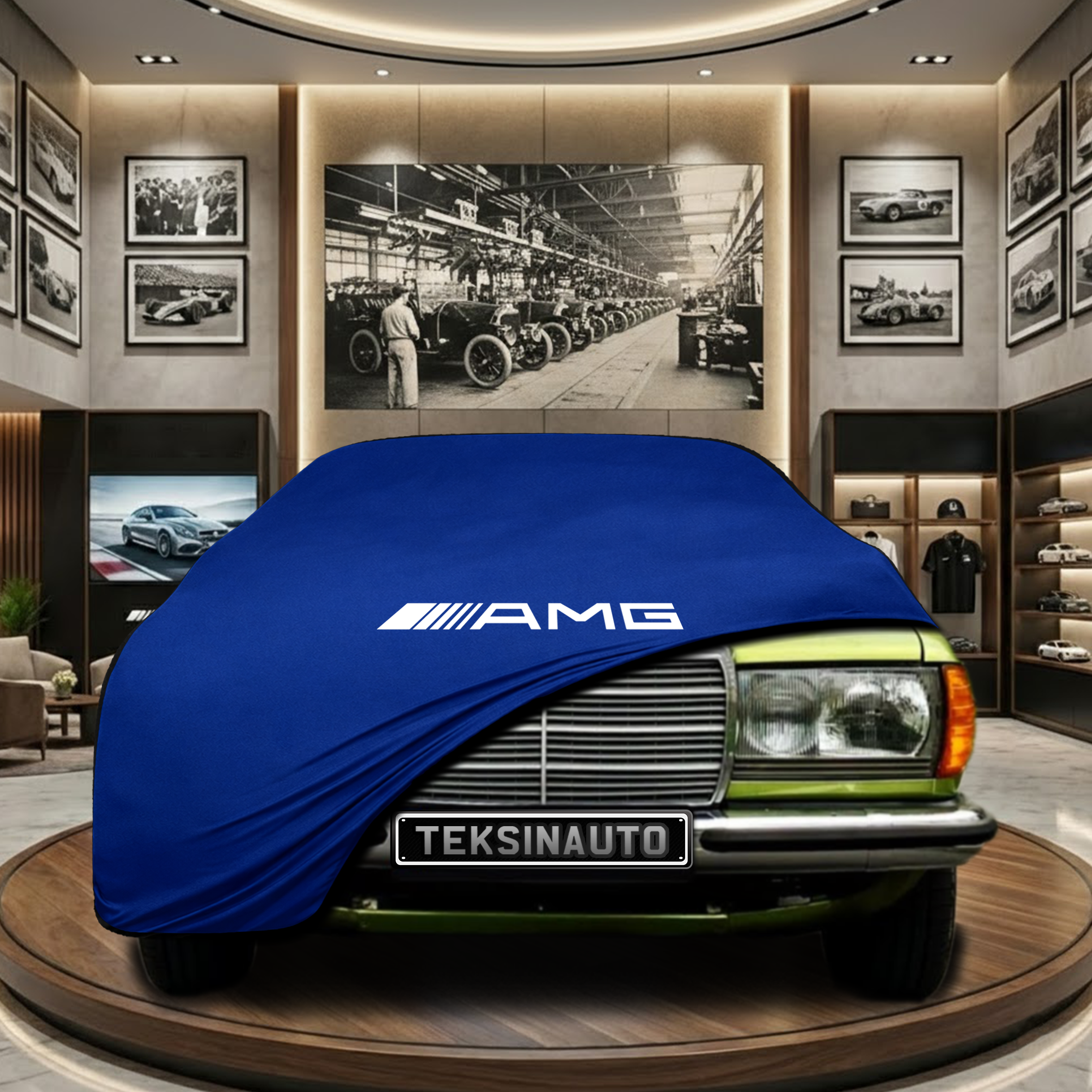 Mercedes Benz C123 Indoor Car Cover Custom Fit, Black, Gray, Blue, Red Color