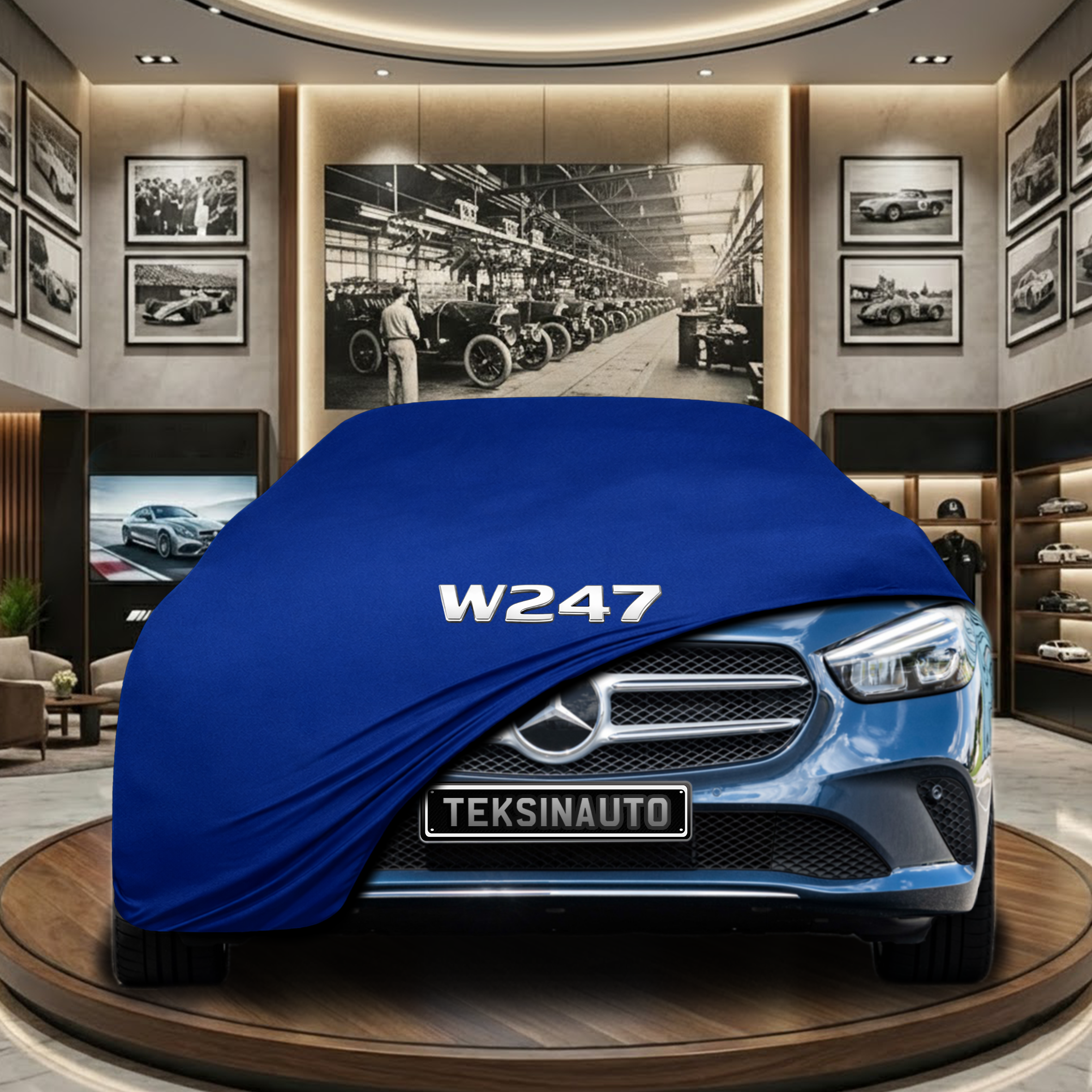 Mercedes Benz B Series W247 (2018-) Indoor Car Cover Custom Fit, Black, Gray, Blue, Red Color