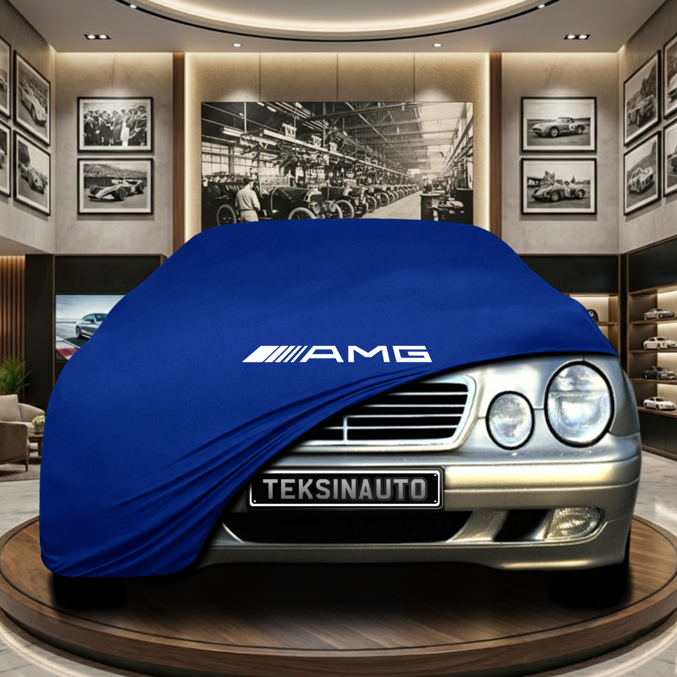 Mercedes Benz CLK W208 Indoor Car Cover Custom Fit, Black, Gray, Blue, Red Color