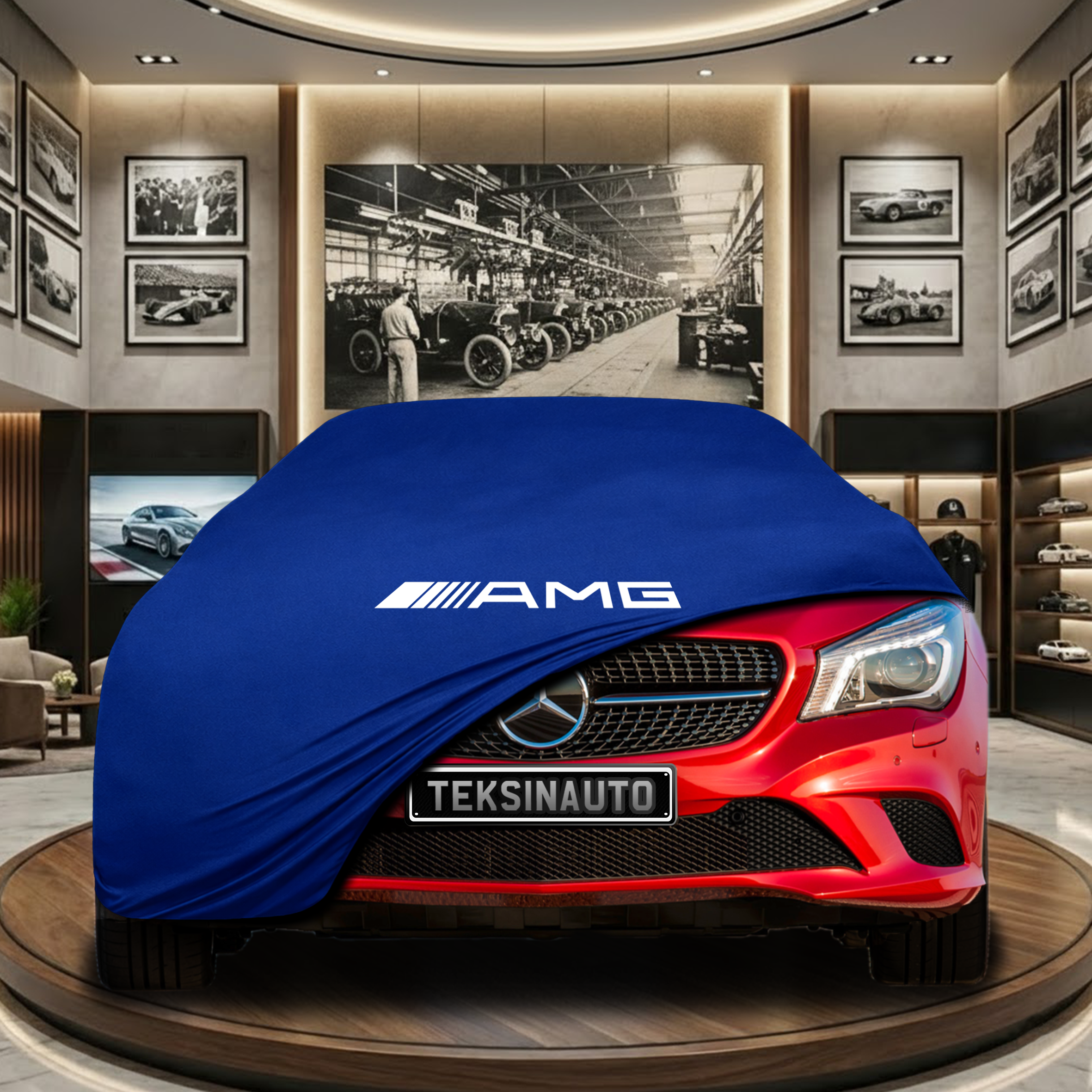 Mercedes Benz CLA C117 Indoor Car Cover Custom Fit, Black, Gray, Blue, Red Color