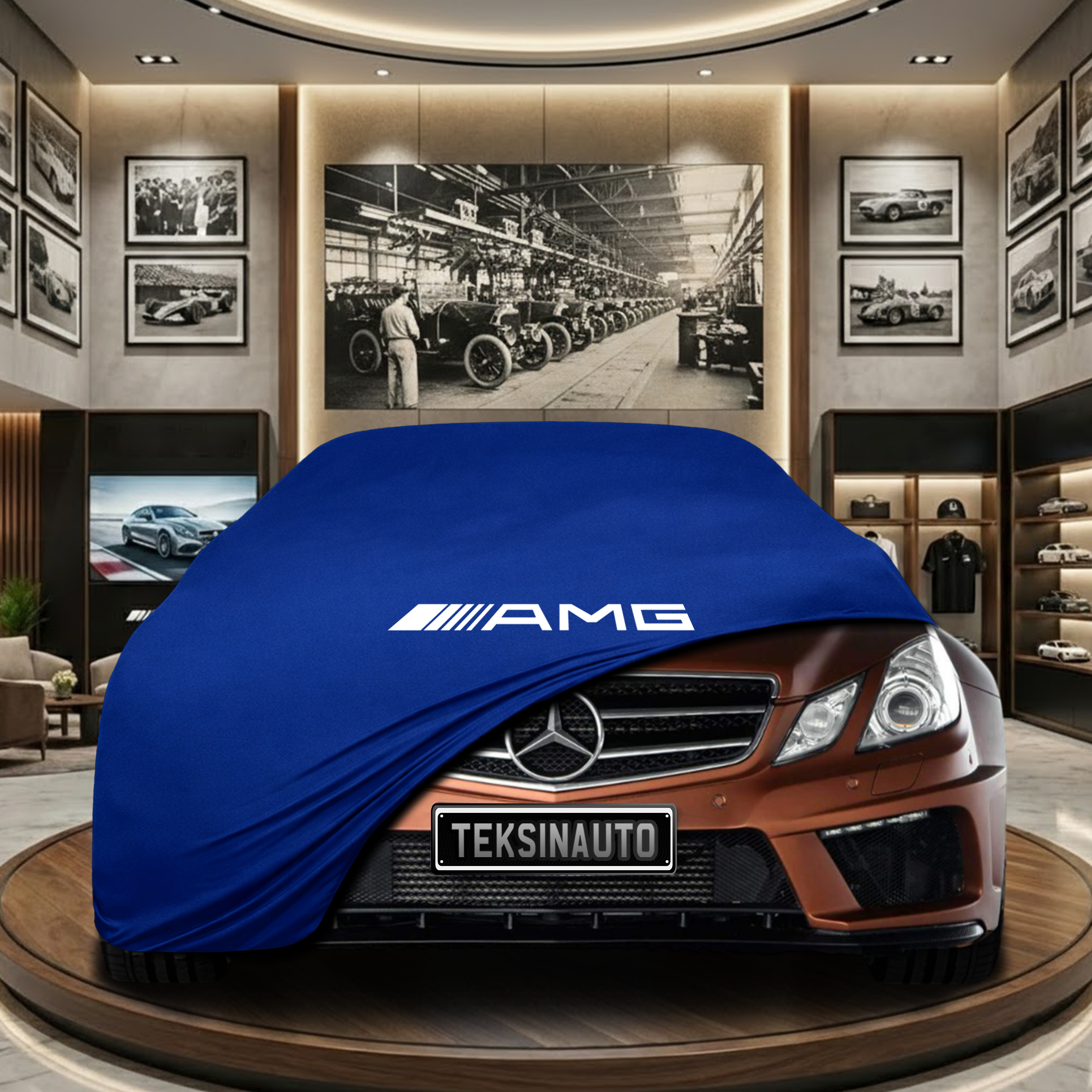 MERCEDES E C207 COUPE 2009-2016 Indoor Car Cover Custom Fit, Black, Gray, Blue, Red Color