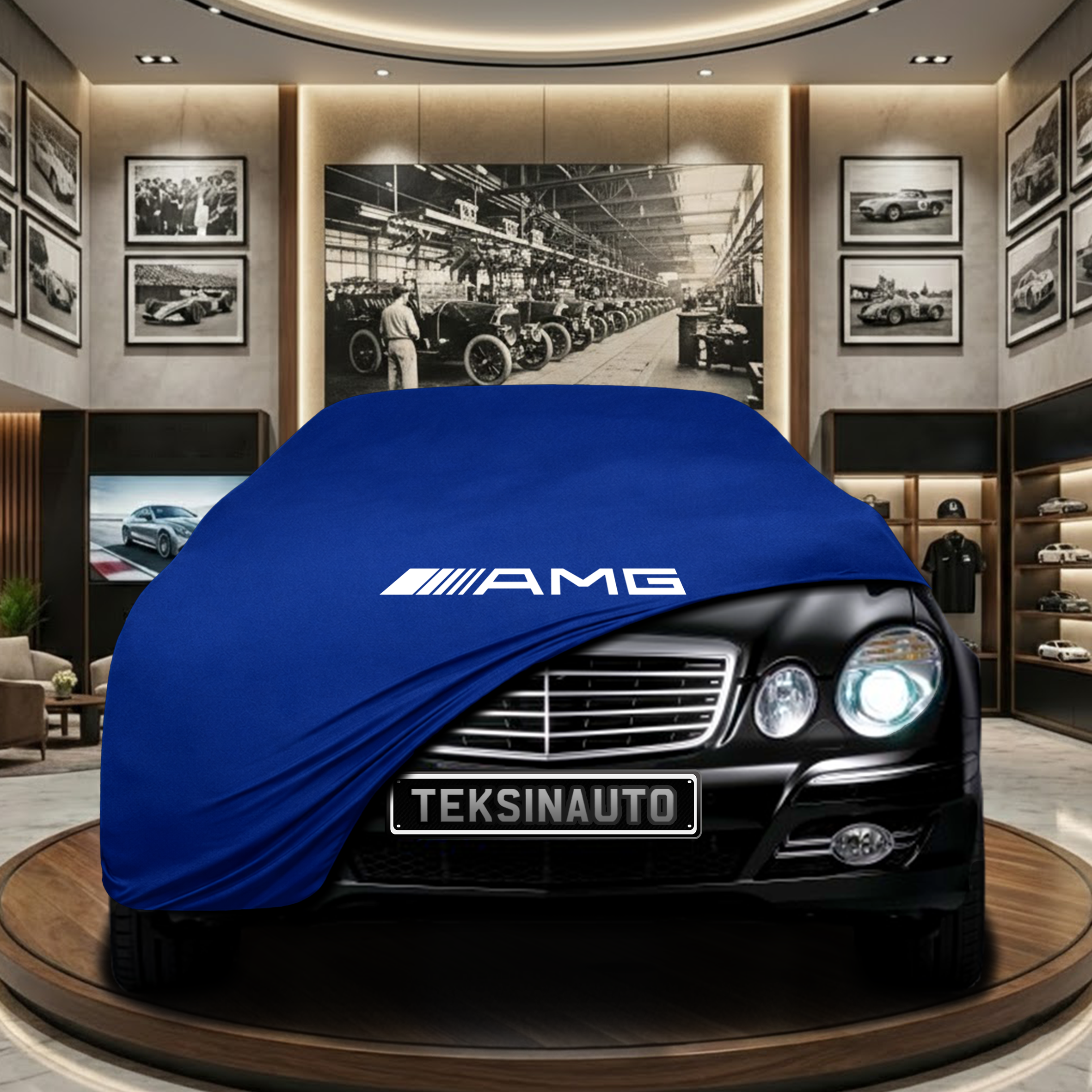 Mercedes Benz E W211 Indoor Car Cover Custom Fit, Black, Gray, Blue, Red Color