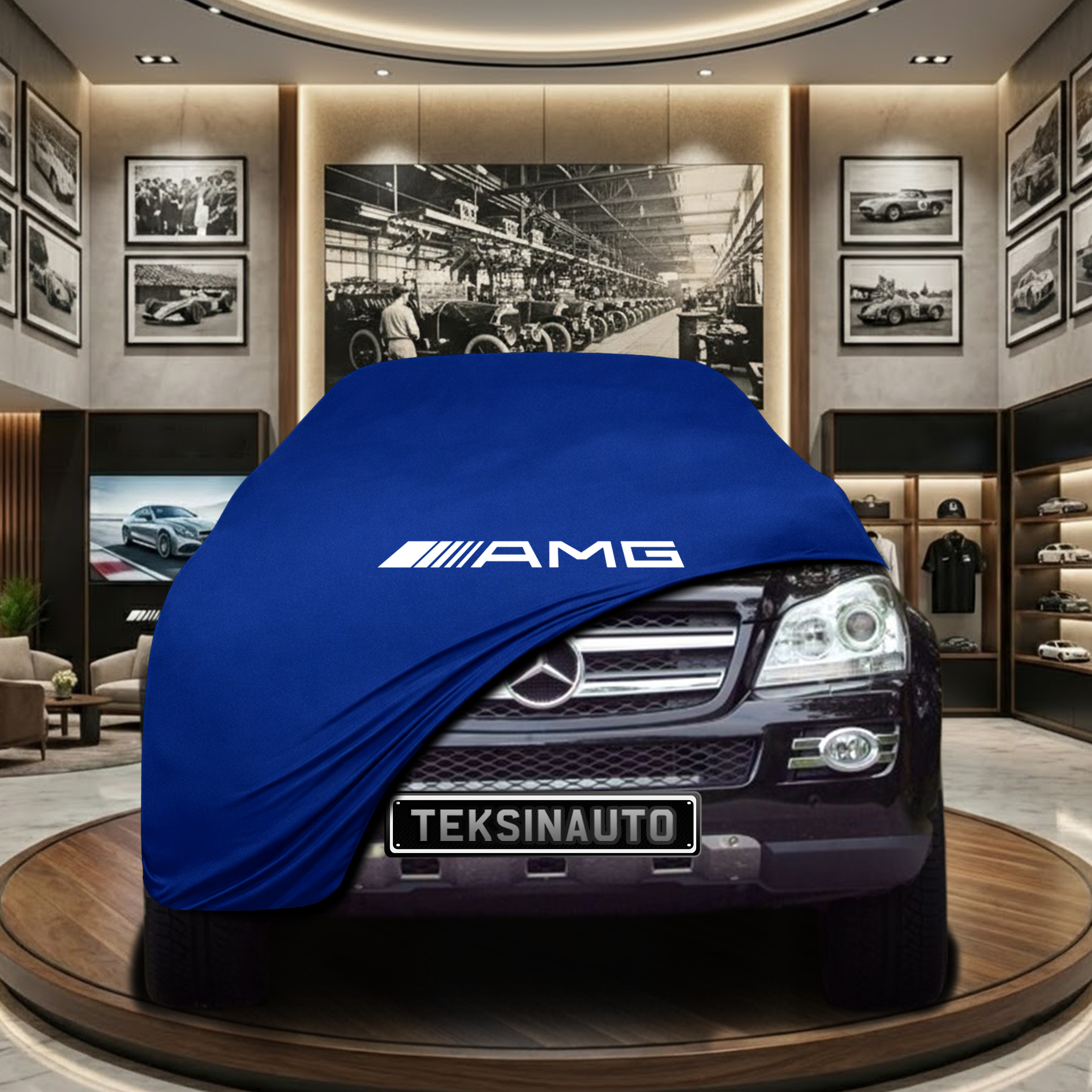 Mercedes Benz GL (X164) (2006-2012) Indoor Car Cover Custom Fit, Black, Gray, Blue, Red Color