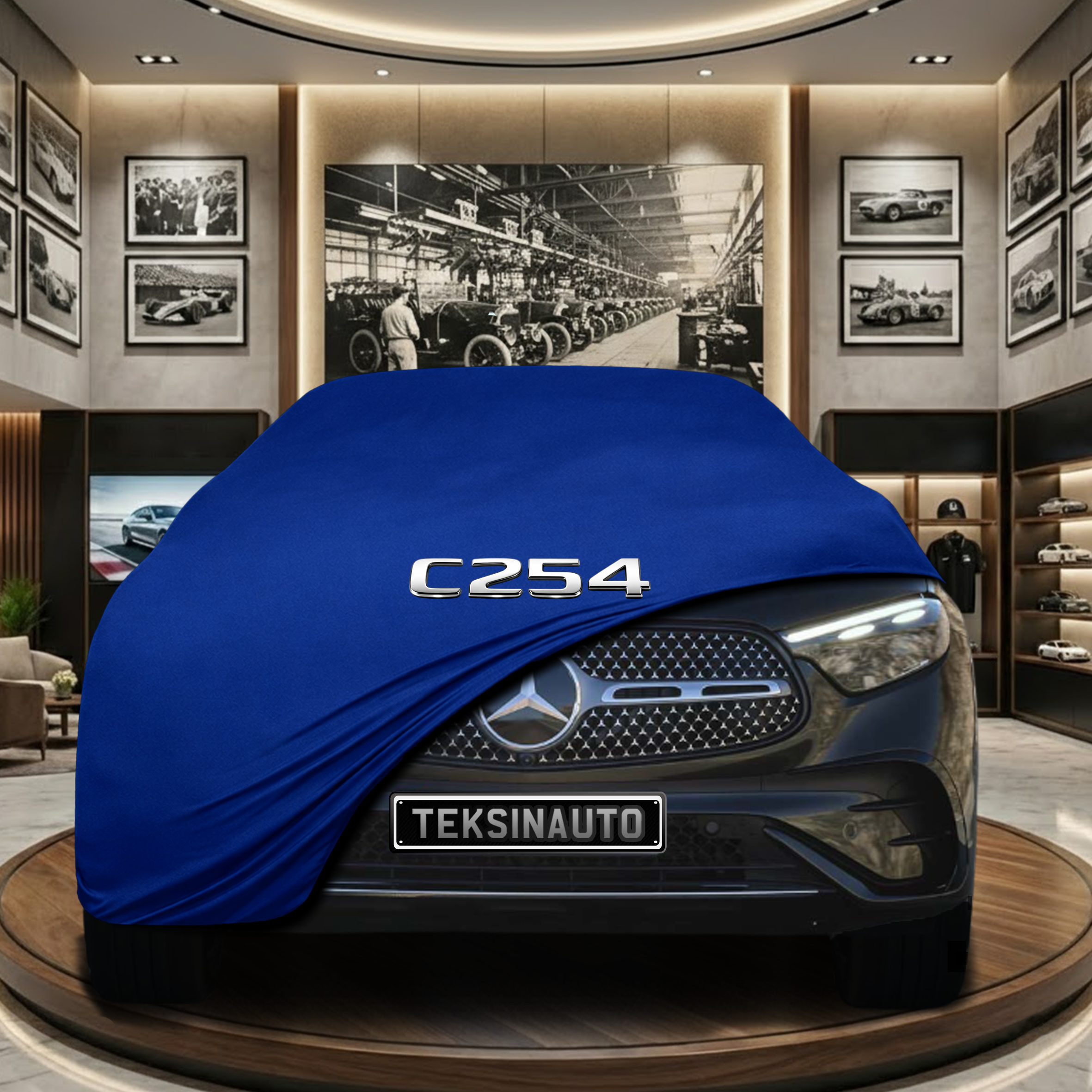 MERCEDES GLC COUPE C254 2023- Indoor Car Cover Custom Fit, Black, Gray, Blue, Red Color