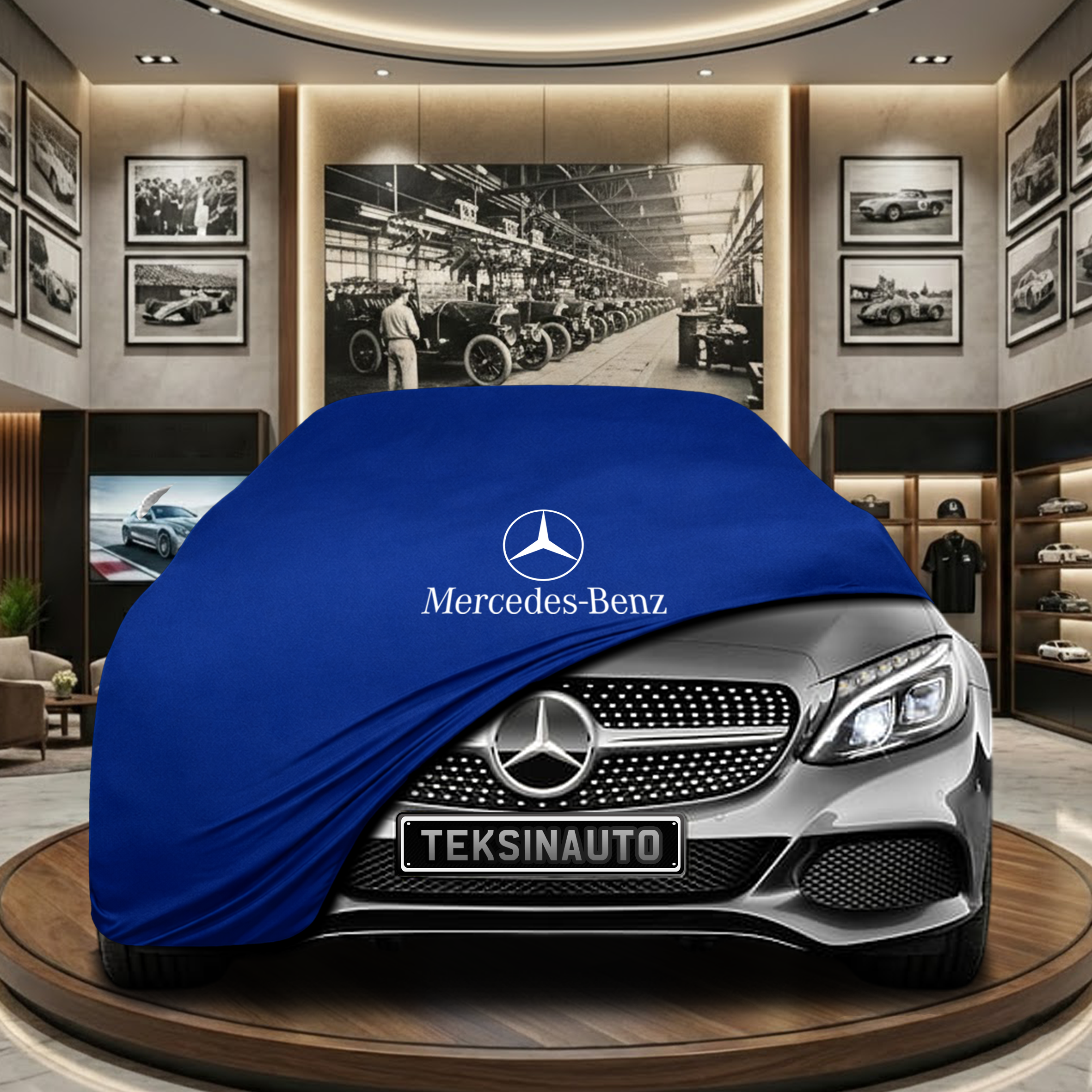 MERCEDES C A205 CABRİO 2014-2021 Car Cover Custom Fit, Black, Gray, Blue, Red Color