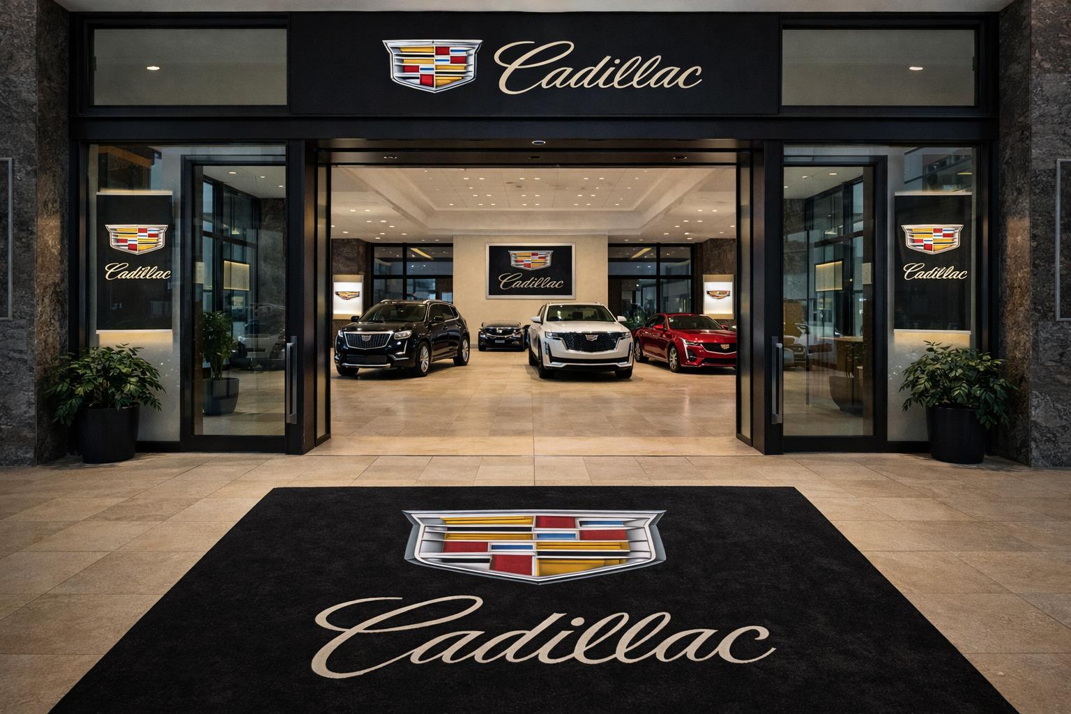 Cadillac Premium Luxury Rug (60x87) INCH (150x220) cm Home, Garage & Display Carpet Auto Area Carpet, Car Garage Decor,Car Floor Mat