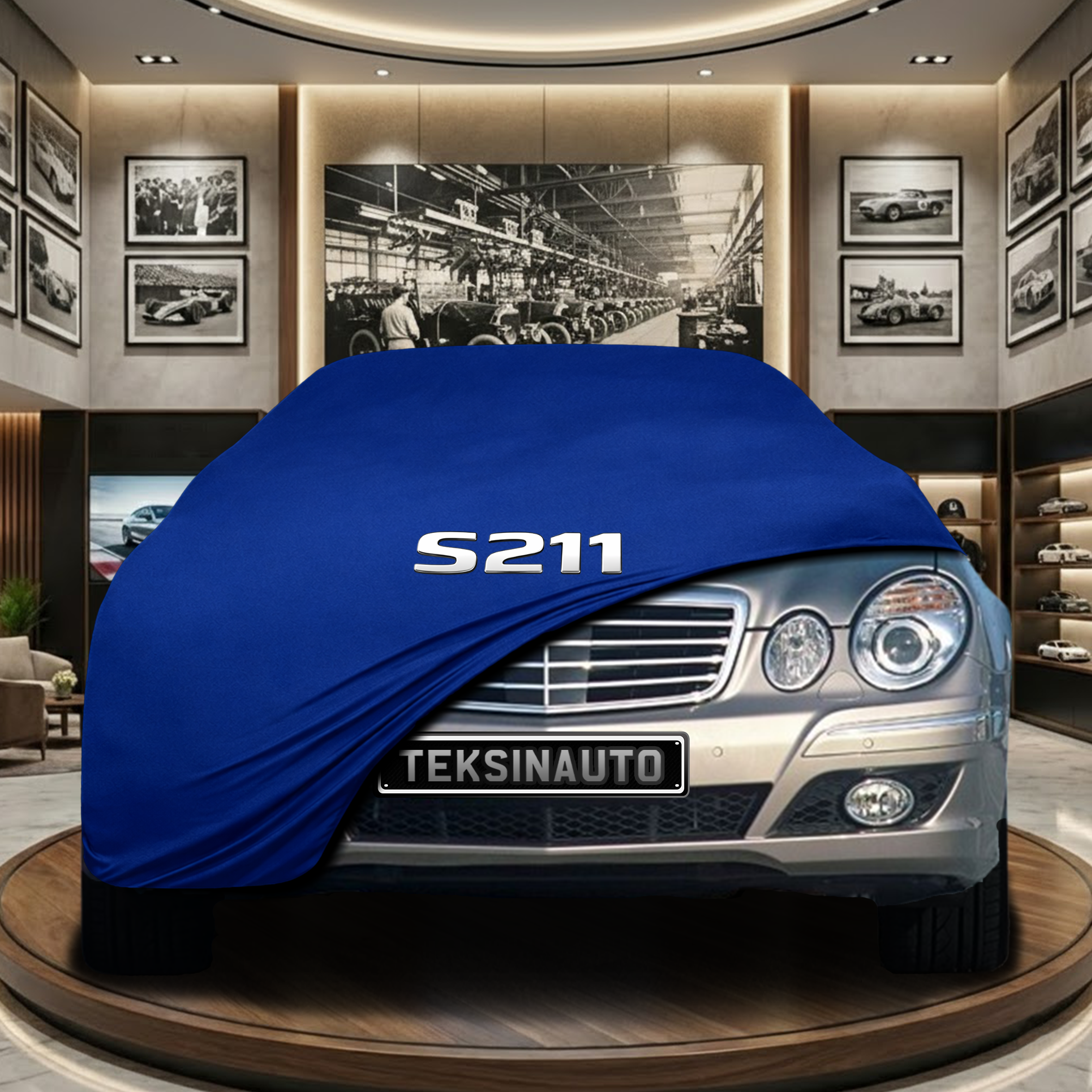 Mercedes Benz E T-Model S211 Indoor Car Cover Custom Fit, Black, Gray, Blue, Red Color