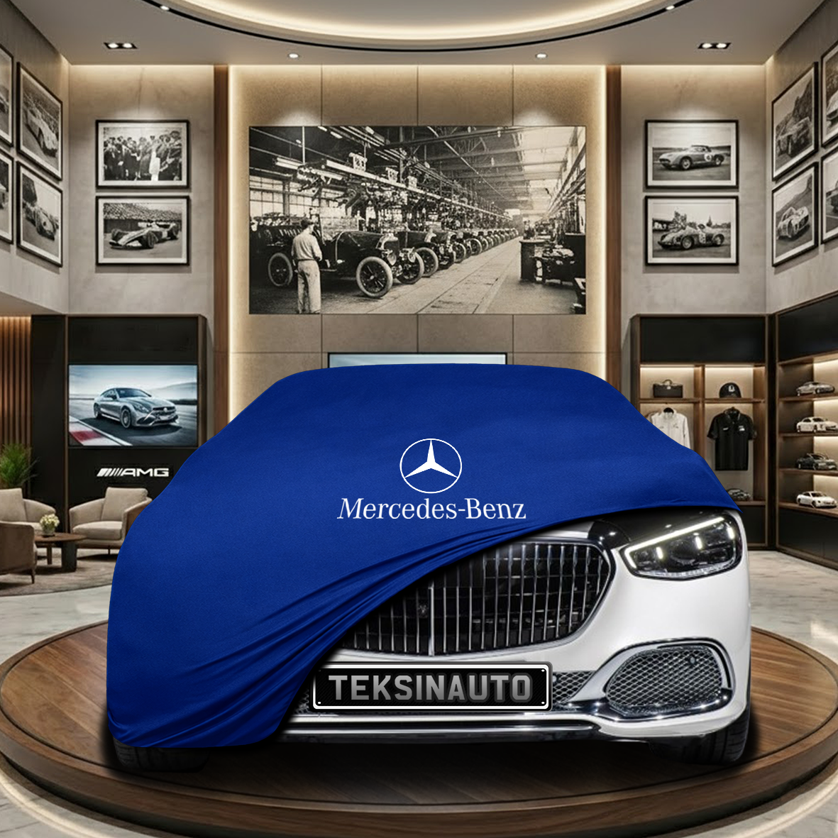 Mercedes Benz S Maybach Z223 Indoor Car Cover Custom Fit, Black, Gray, Blue, Red Color