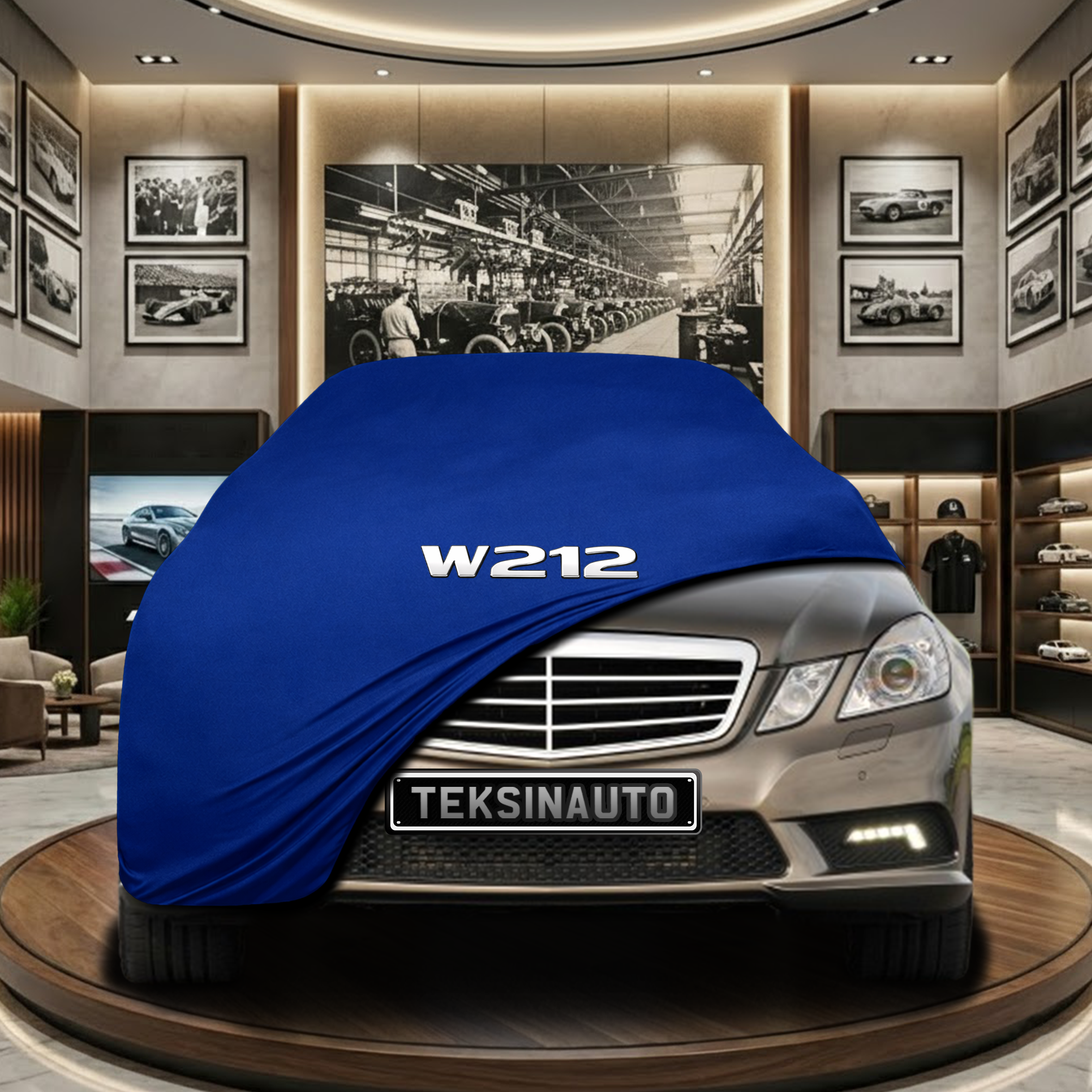Mercedes Benz E W212 Indoor Car Cover Custom Fit, Black, Gray, Blue, Red Color
