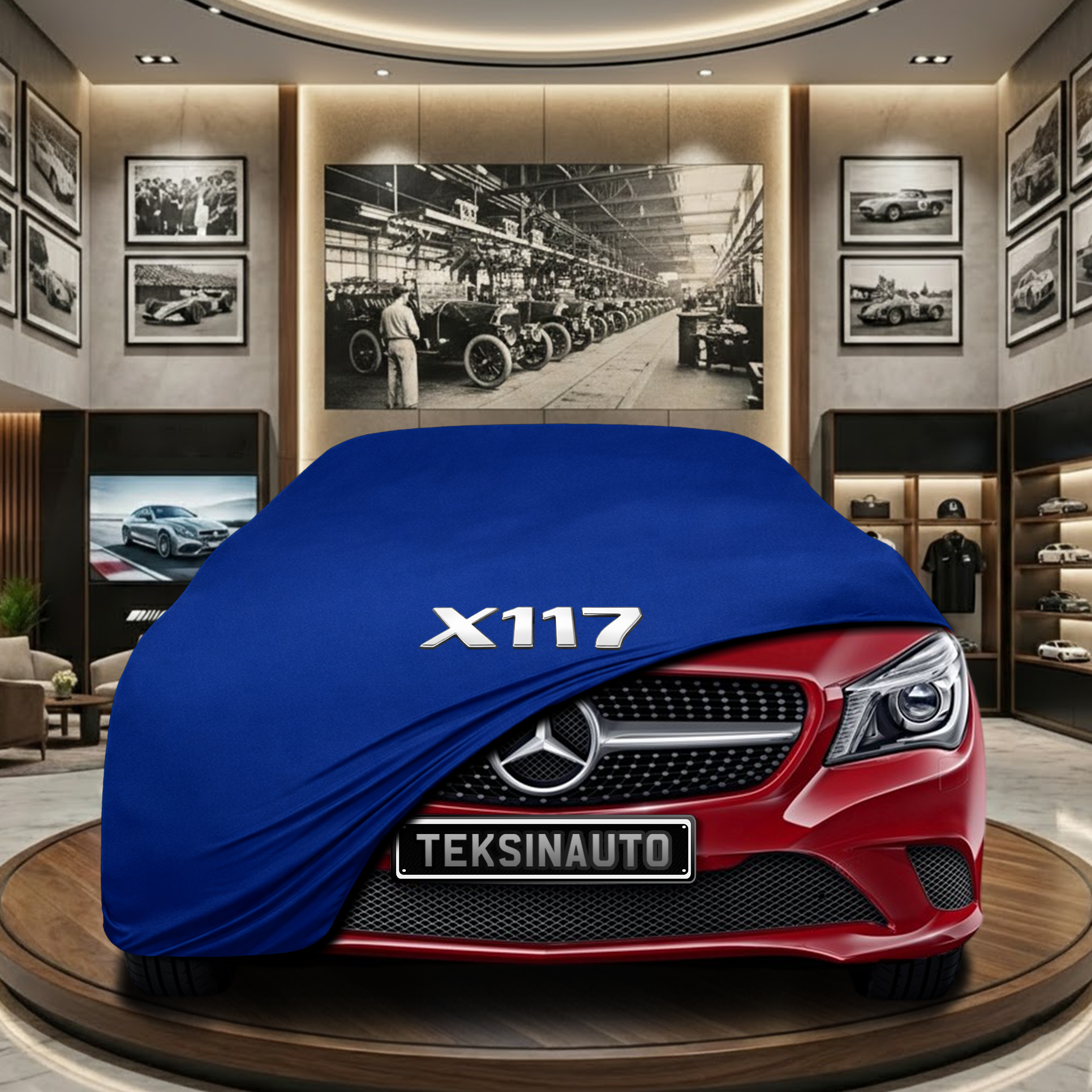 MERCEDES CLA X117 SW 2013-2019  Indoor Car Cover Custom Fit, Black, Gray, Blue, Red Color