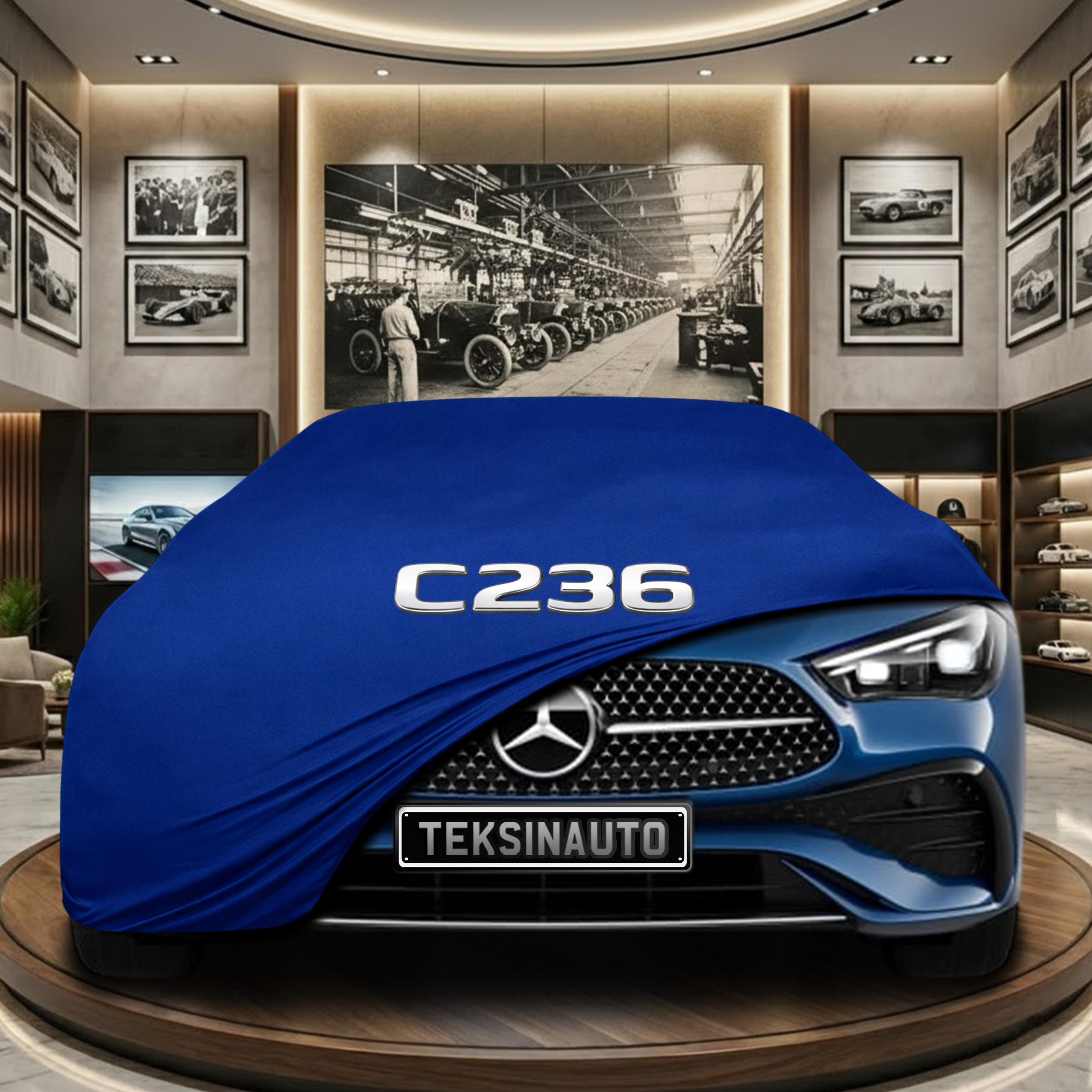 MERCEDES CLE C236 COUPE 2023-  Indoor Car Cover Custom Fit, Black, Gray, Blue, Red Color
