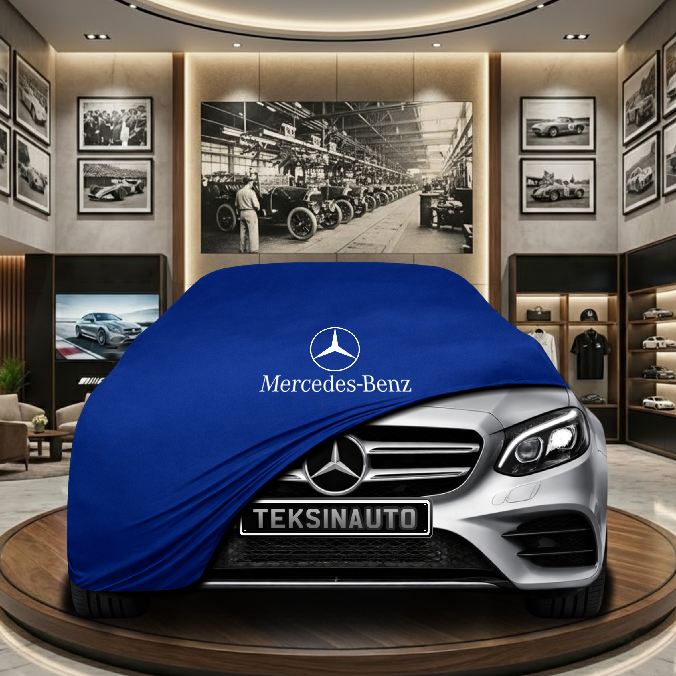 Mercedes Benz E W213 Indoor Car Cover Custom Fit, Black, Gray, Blue, Red Color