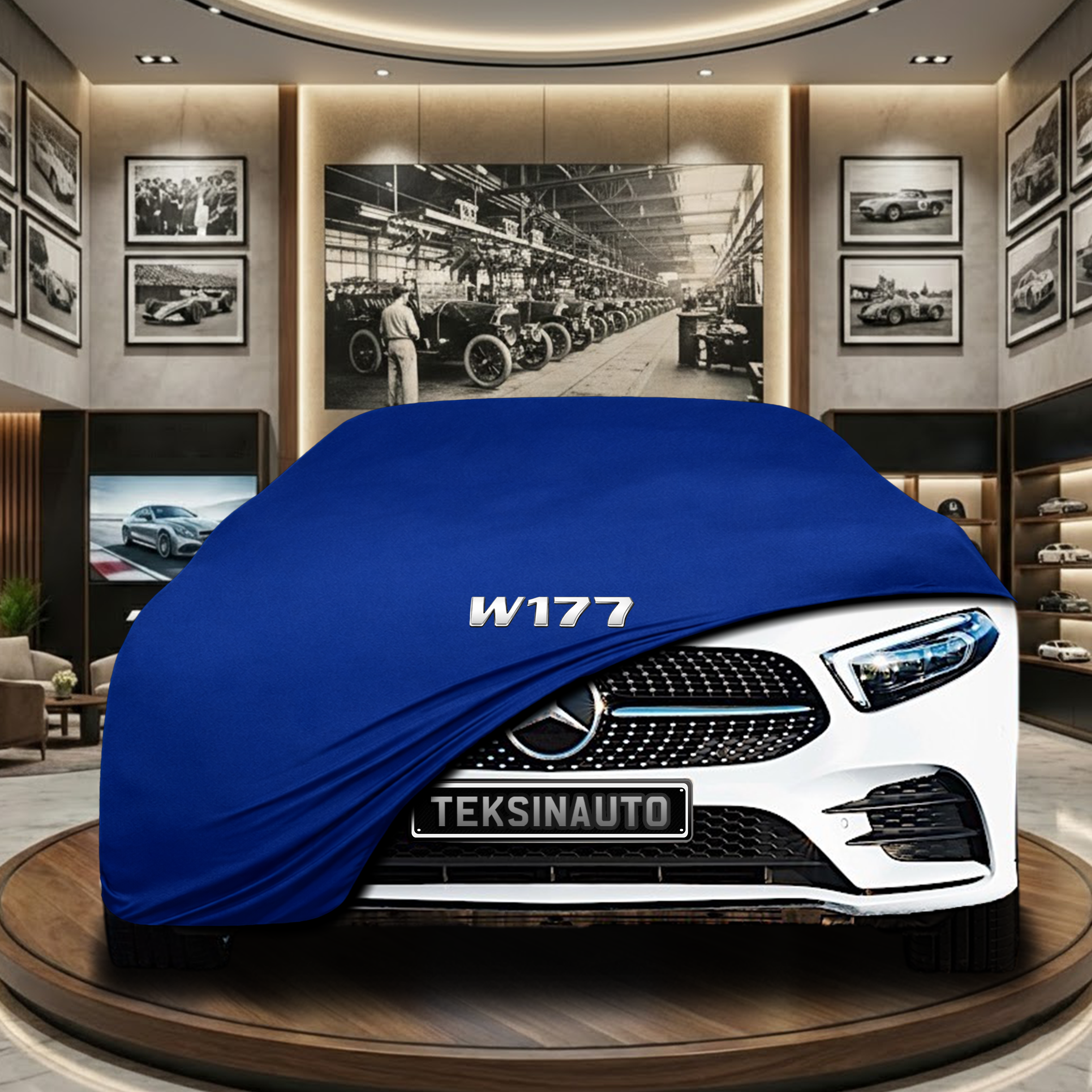 MERCEDES A W177 HB 2018-2022 Car Cover Custom Fit, Black, Gray, Blue, Red Color