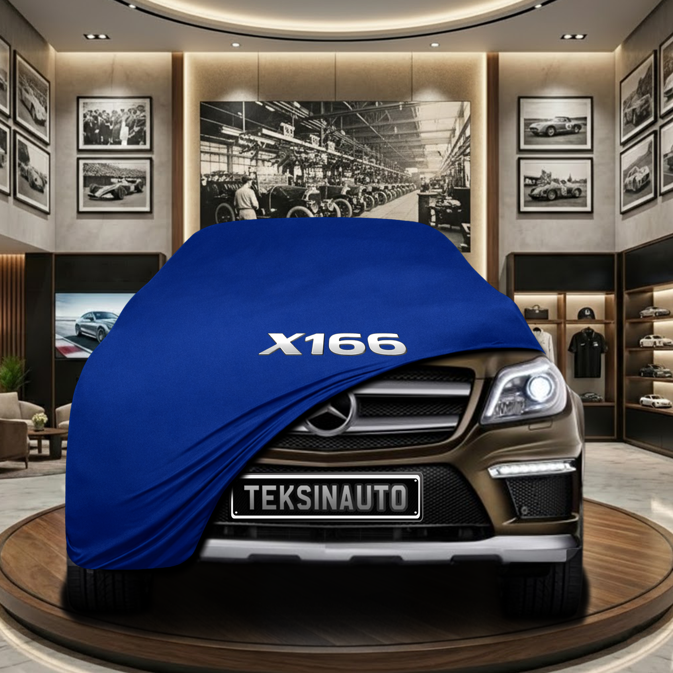 Mercedes Benz GL (X166) Indoor Car Cover Custom Fit, Black, Gray, Blue, Red Color