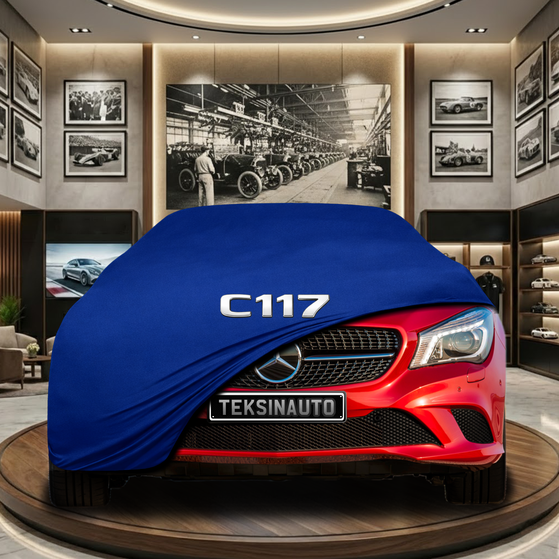 Mercedes Benz CLA C118 Indoor Car Cover Custom Fit, Black, Gray, Blue, Red Color