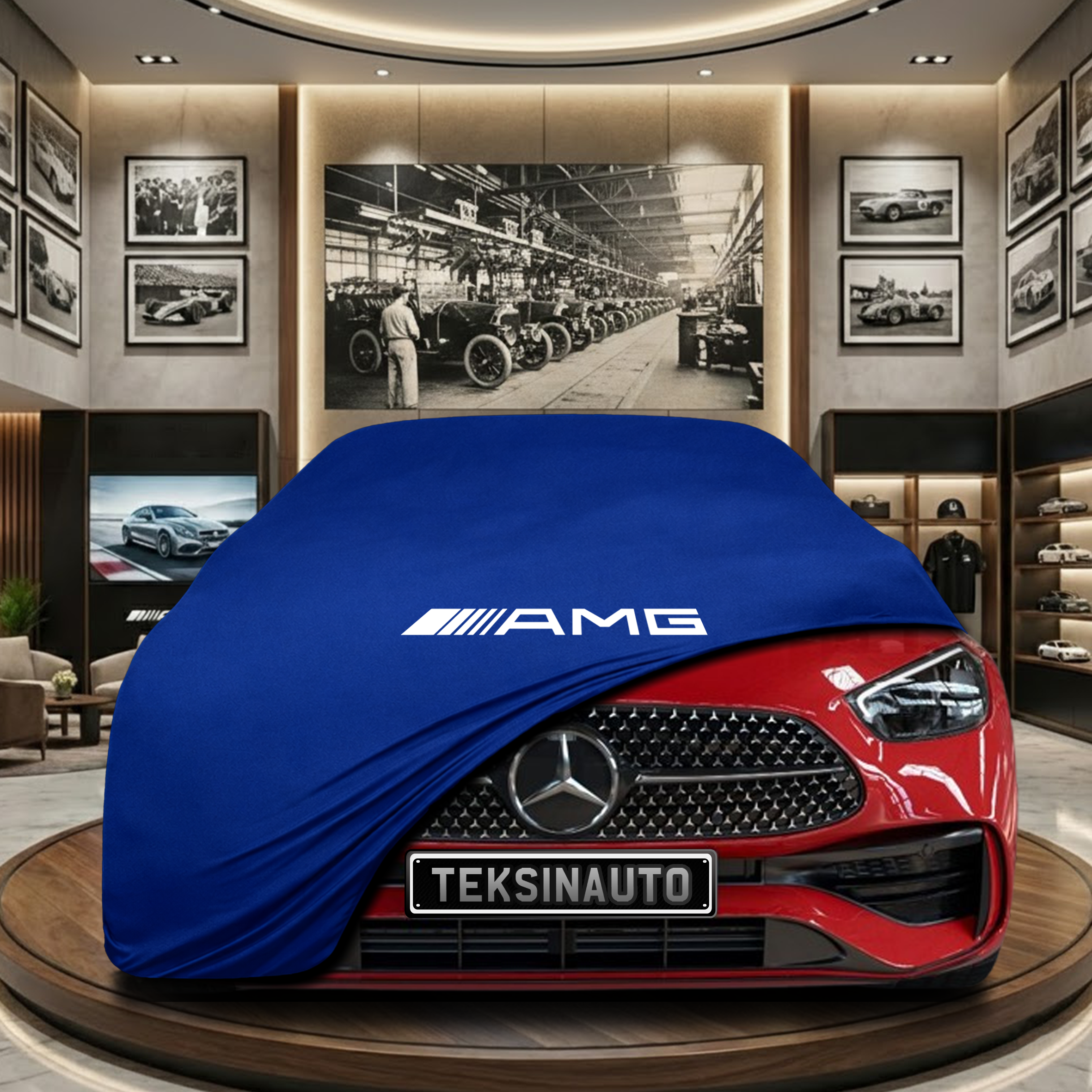 MERCEDES C S206 SW 2022-  Indoor Car Cover Custom Fit, Black, Gray, Blue, Red Color