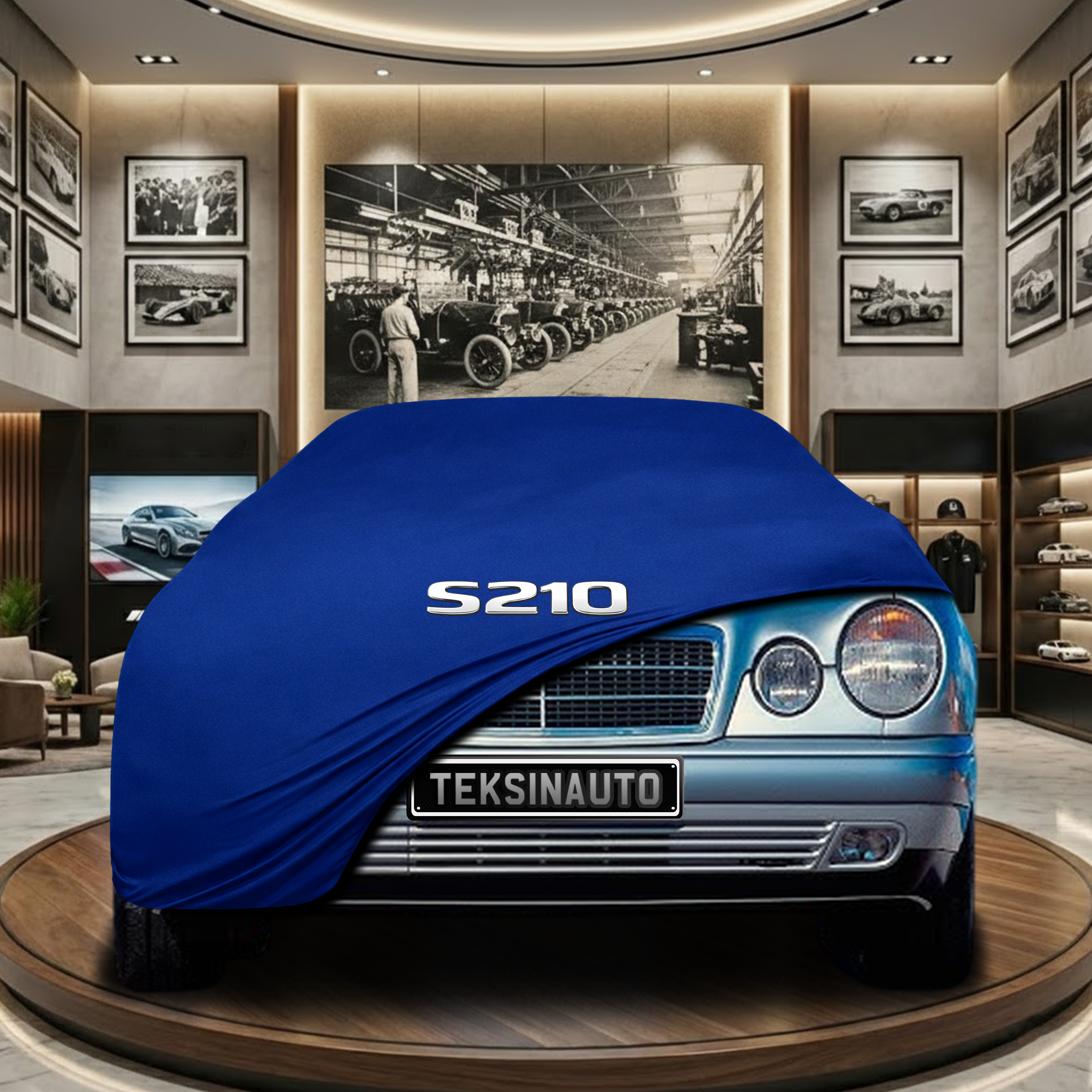 MERCEDES E S210 SW 1995-2002 Indoor Car Cover Custom Fit, Black, Gray, Blue, Red Color