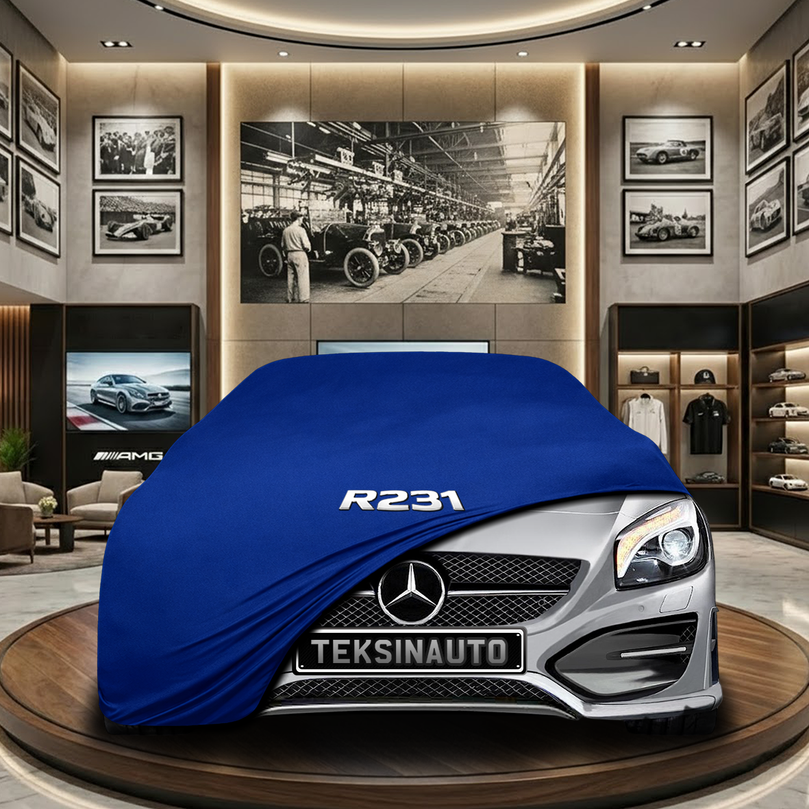 MERCEDES SL R231 2012-2020 Indoor Car Cover Custom Fit, Black, Gray, Blue, Red Color