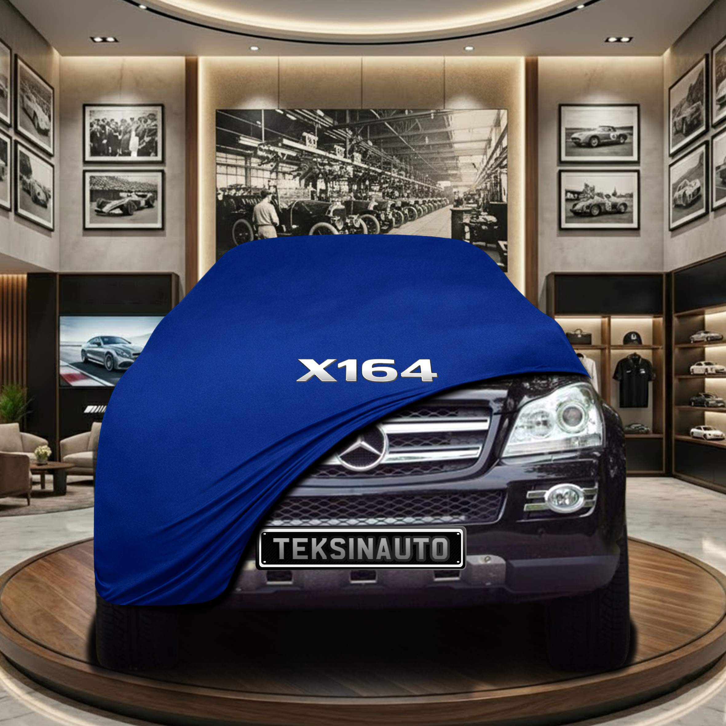 Mercedes Benz GL (X164) (2006-2012) Indoor Car Cover Custom Fit, Black, Gray, Blue, Red Color