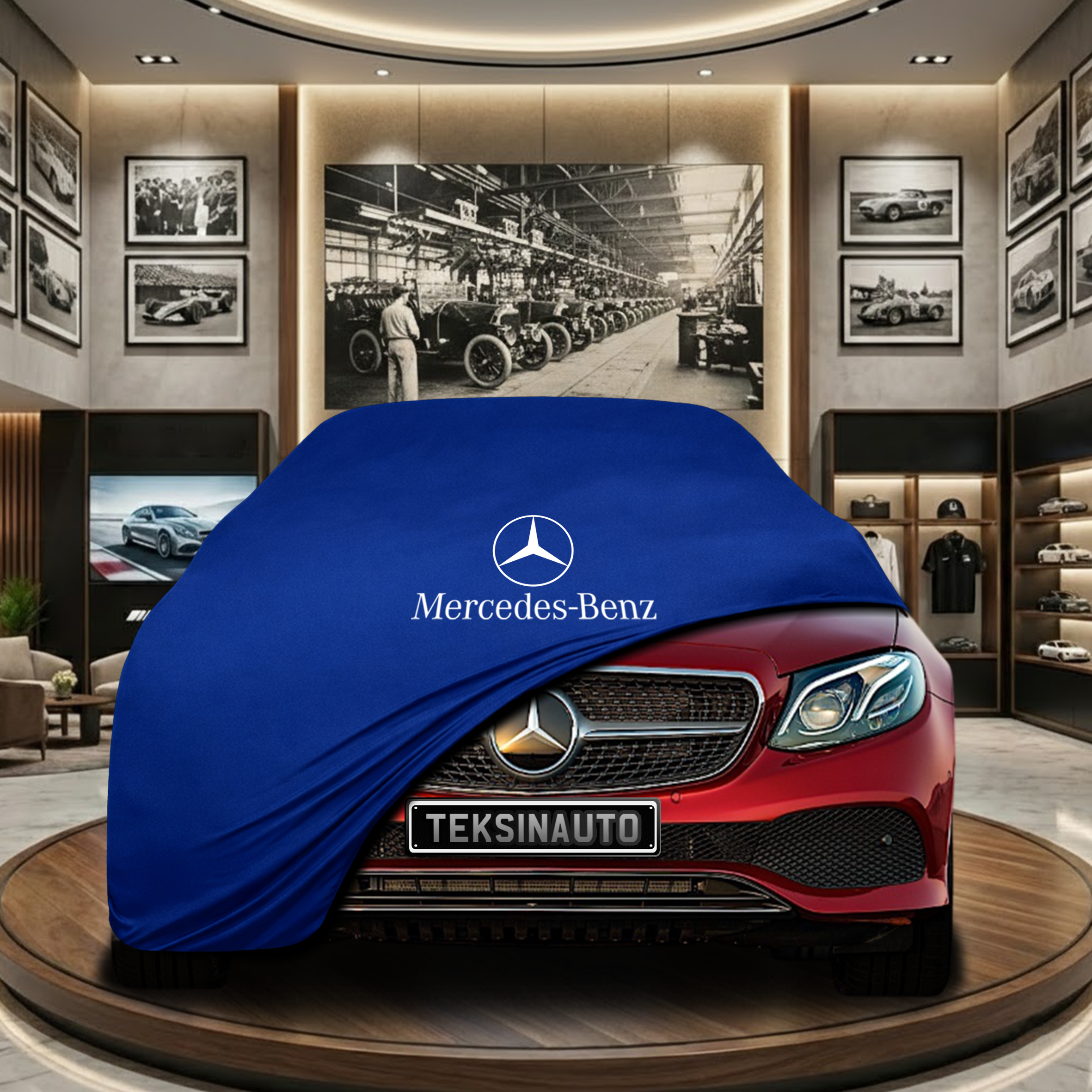 MERCEDES E C238 COUPE 2016-2023 Indoor Car Cover Custom Fit, Black, Gray, Blue, Red Color