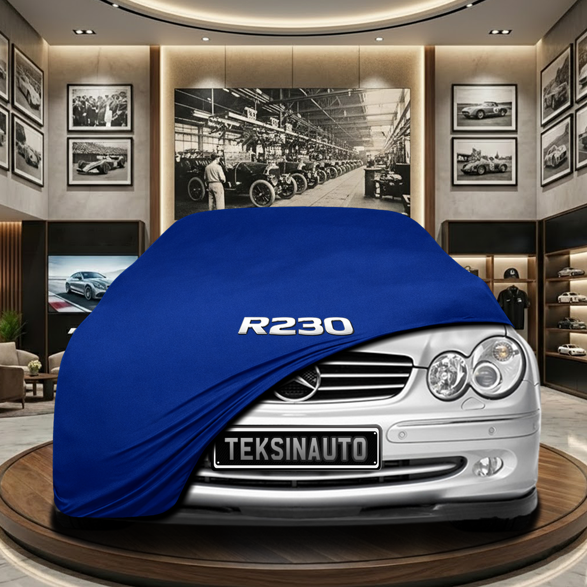 MERCEDES SL R230 2003-2008 Indoor Car Cover Custom Fit, Black, Gray, Blue, Red Color