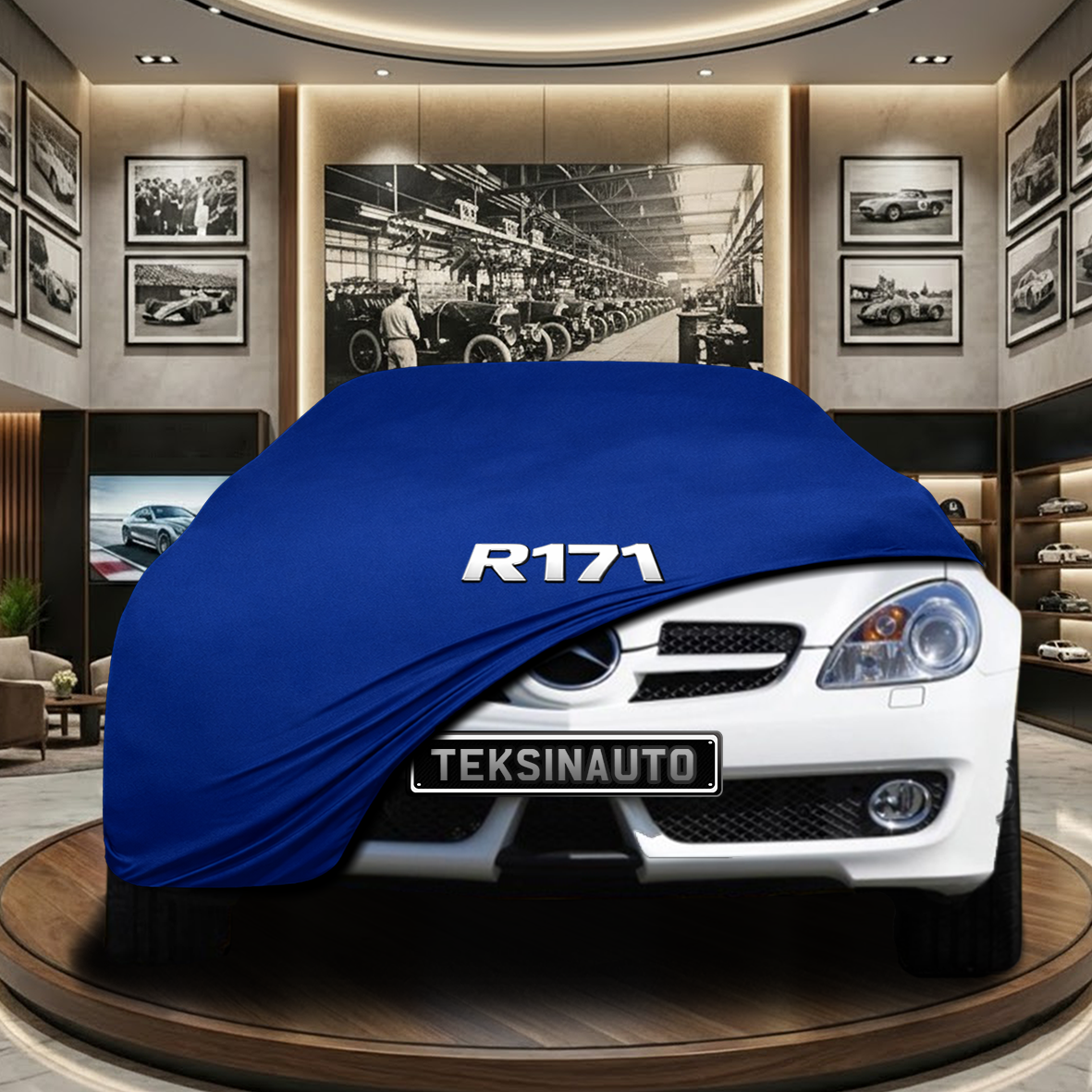 Mercedes Benz SLK R171 Indoor Car Cover Custom Fit, Black, Gray, Blue, Red Color