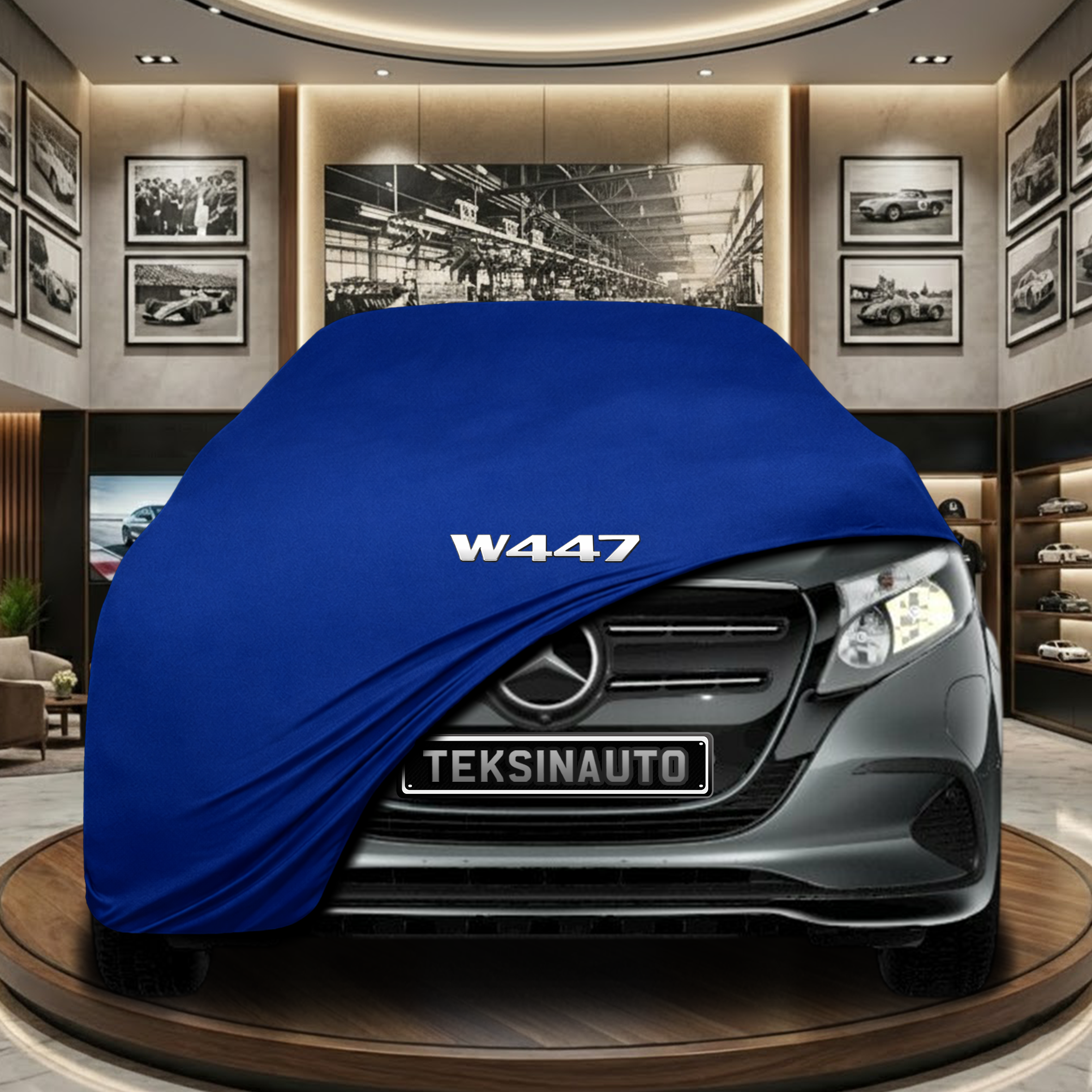 MERCEDES EQV W447 2020- Indoor Car Cover Custom Fit, Black, Gray, Blue, Red Color
