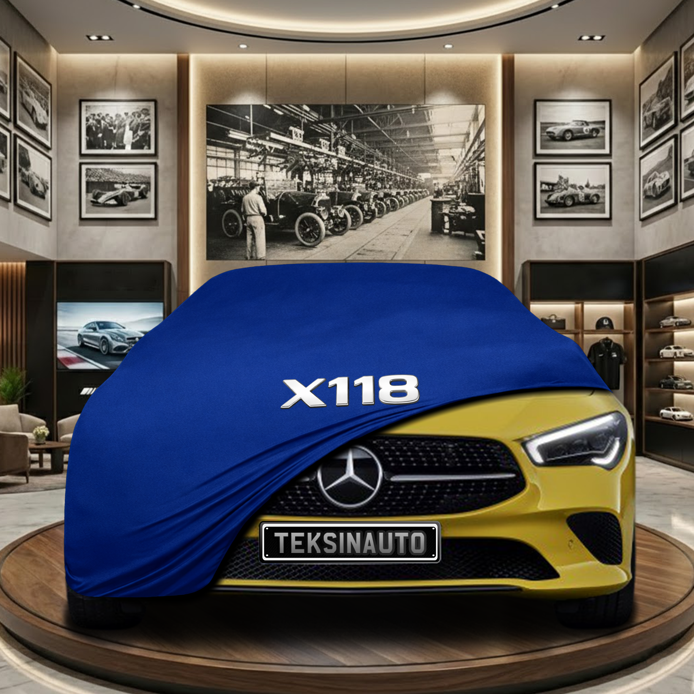 MERCEDES CLA X118 SW 2019-  Indoor Car Cover Custom Fit, Black, Gray, Blue, Red Color